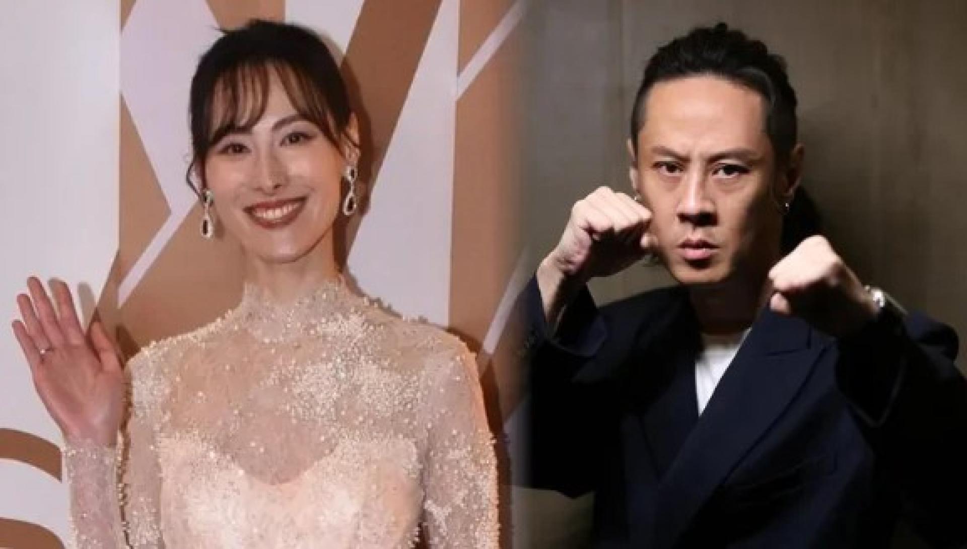 梁洛施与导演兼演员马浴柯，被拍到手牵手。