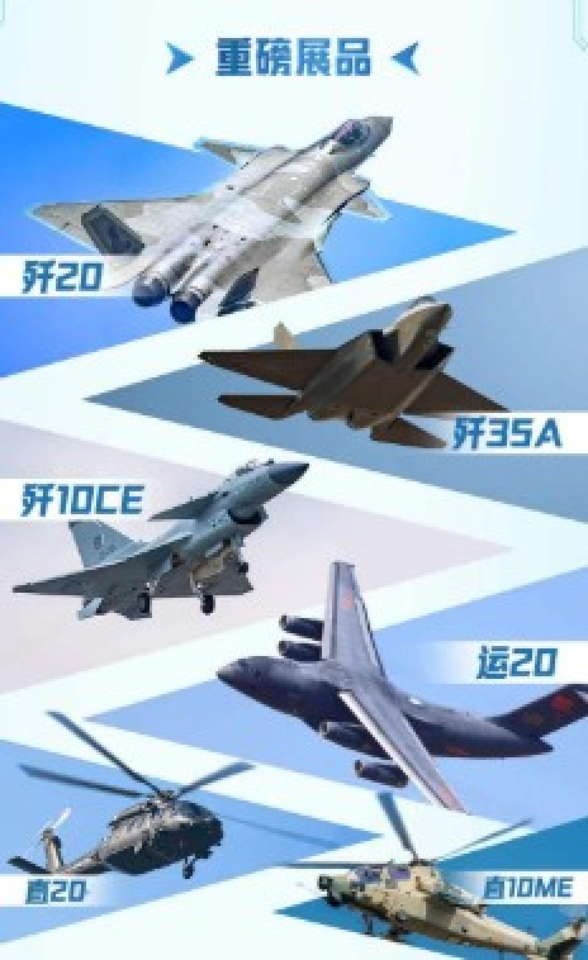 歼20和歼10CE将参加巴黎航展。