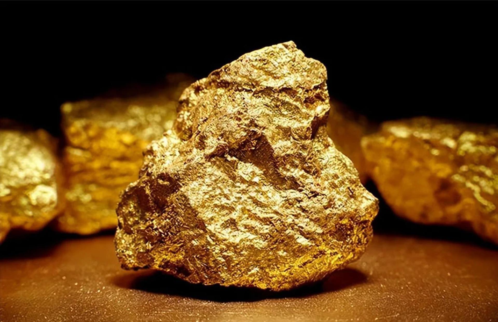 中国黄金产业迅速发展，已成为全球最大的黄金生产和消费国。图为金矿石。