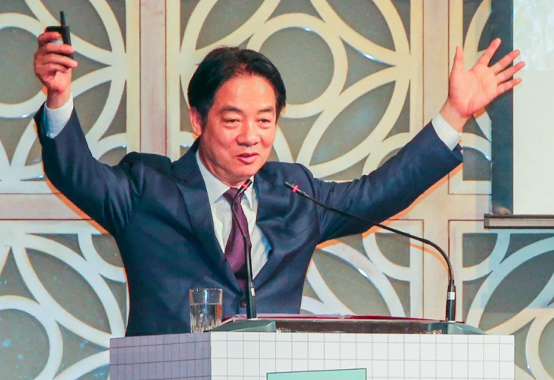 赖清德（图）说，前台湾总统蔡英文在任内抛出的“四个坚持”，有超过8成民众认同，已是台湾人民最大的公约数。