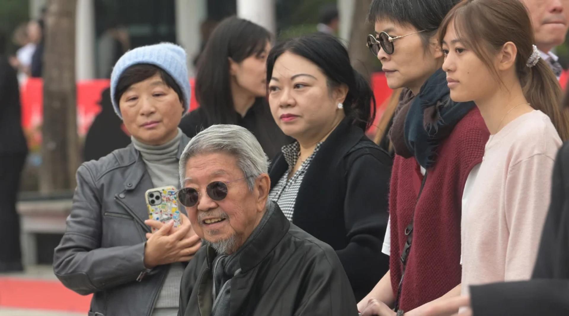 2024年3月15日，蔡澜出席“侠之大者——金庸百年诞辰纪念·江湖盛汇”活动。（图：中新社）