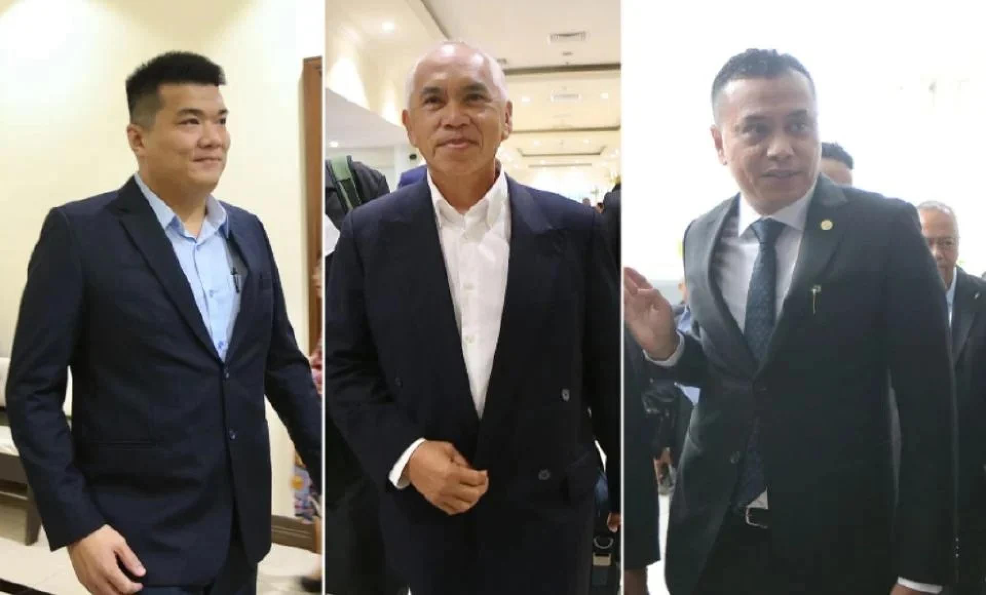 安迪苏雅迪(右起)，尤索雅谷及艾伯特被控。(图取自新海峡时报)