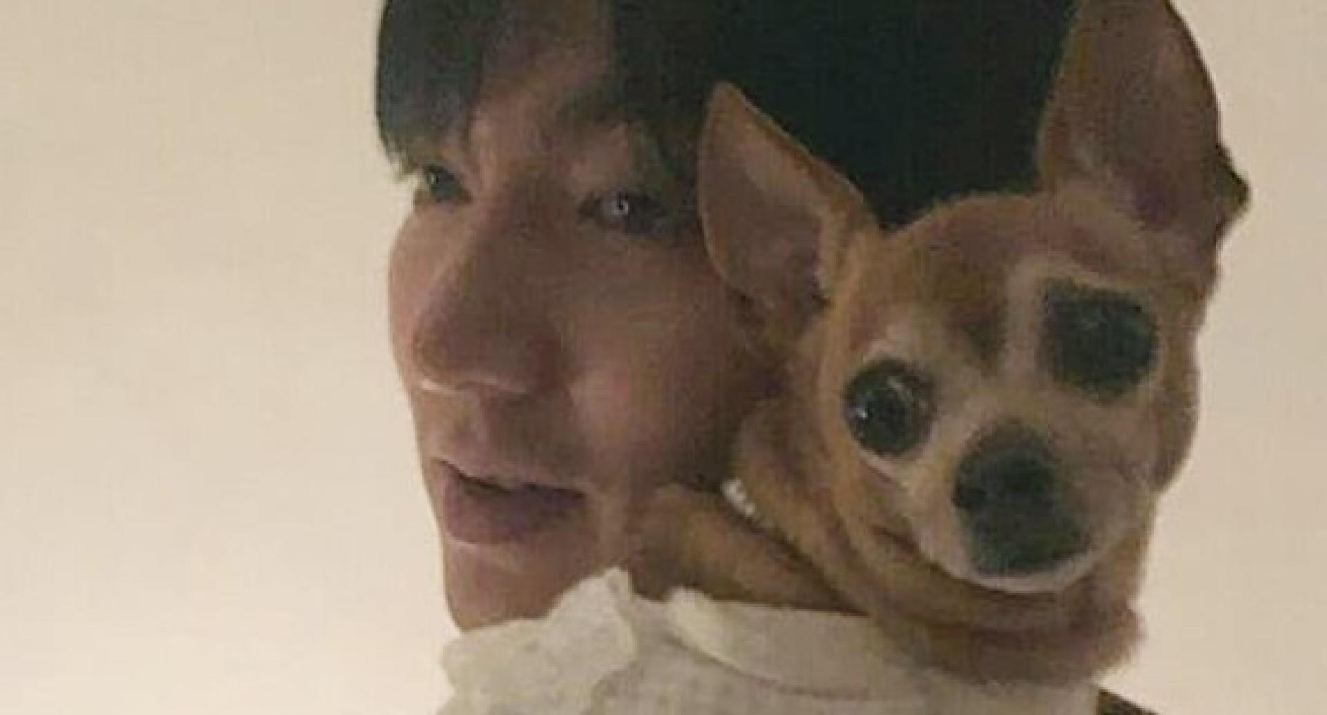 李敏镐爱犬Choco高龄16岁离世。