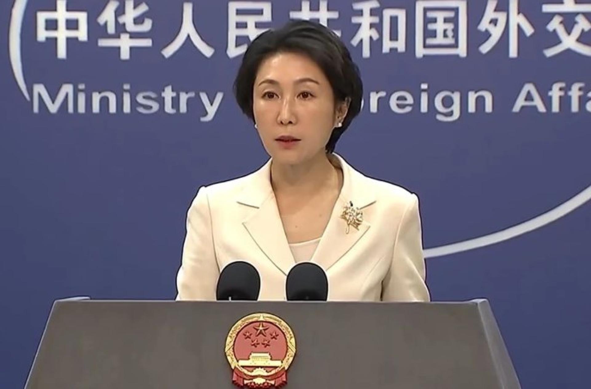 中国外交部发言人毛宁。