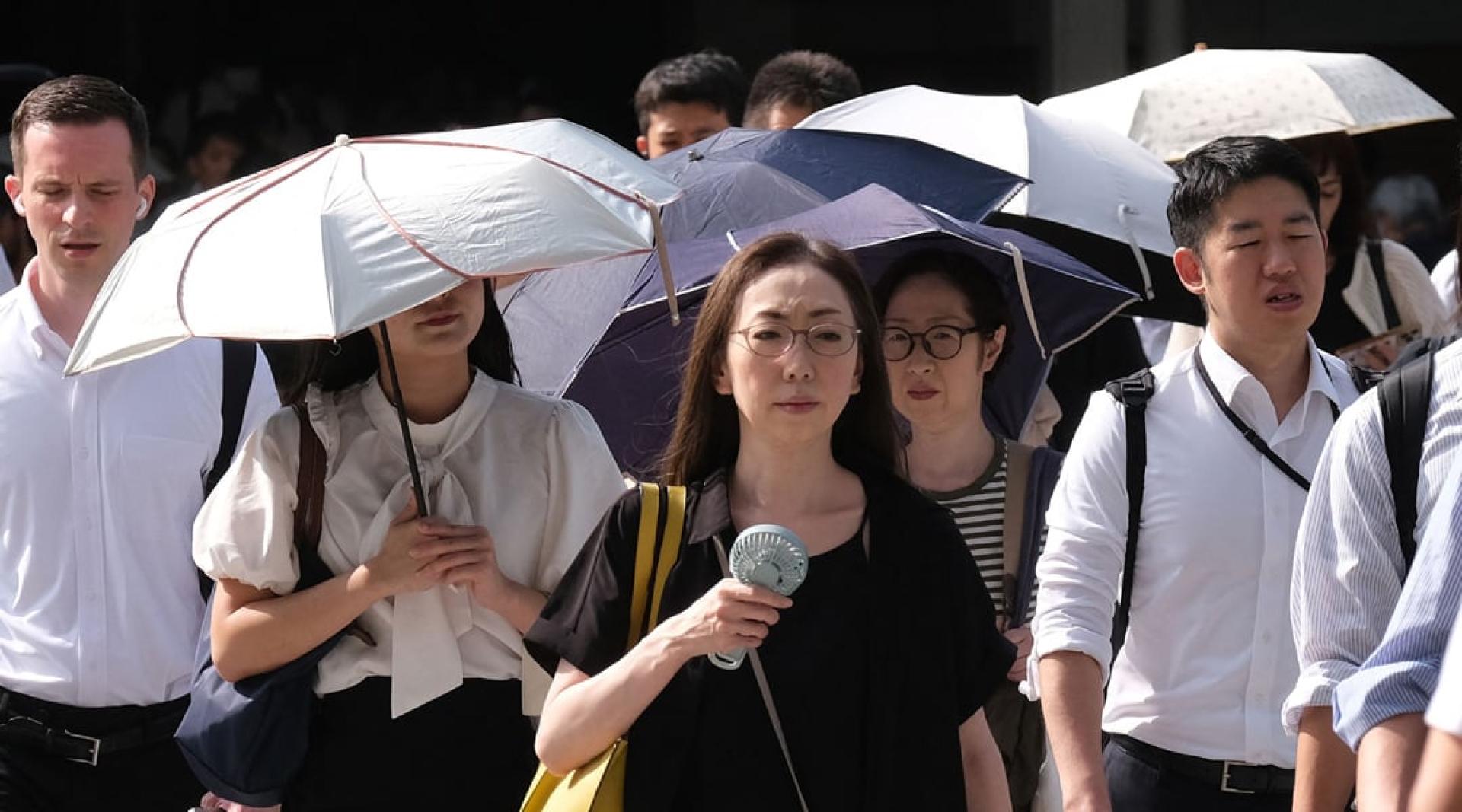 日本正经历高温天气。