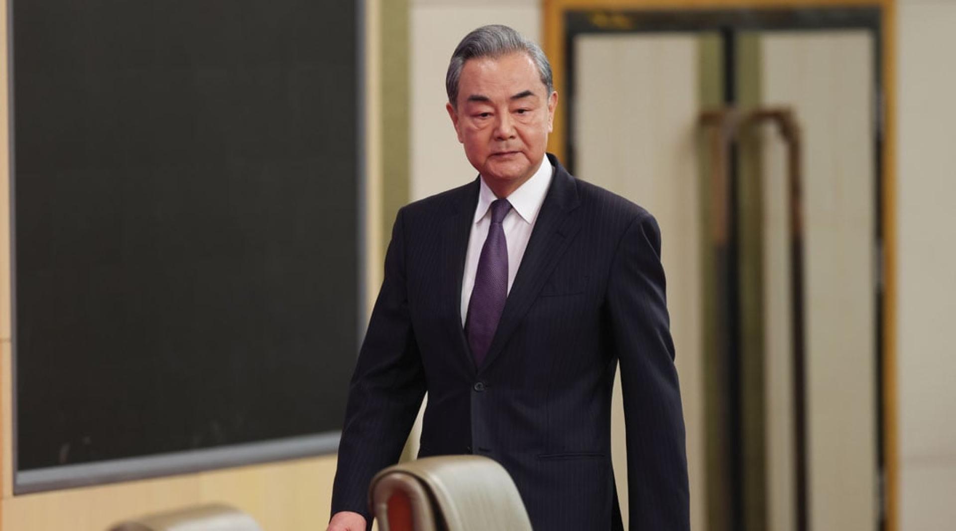 中国外长王毅。