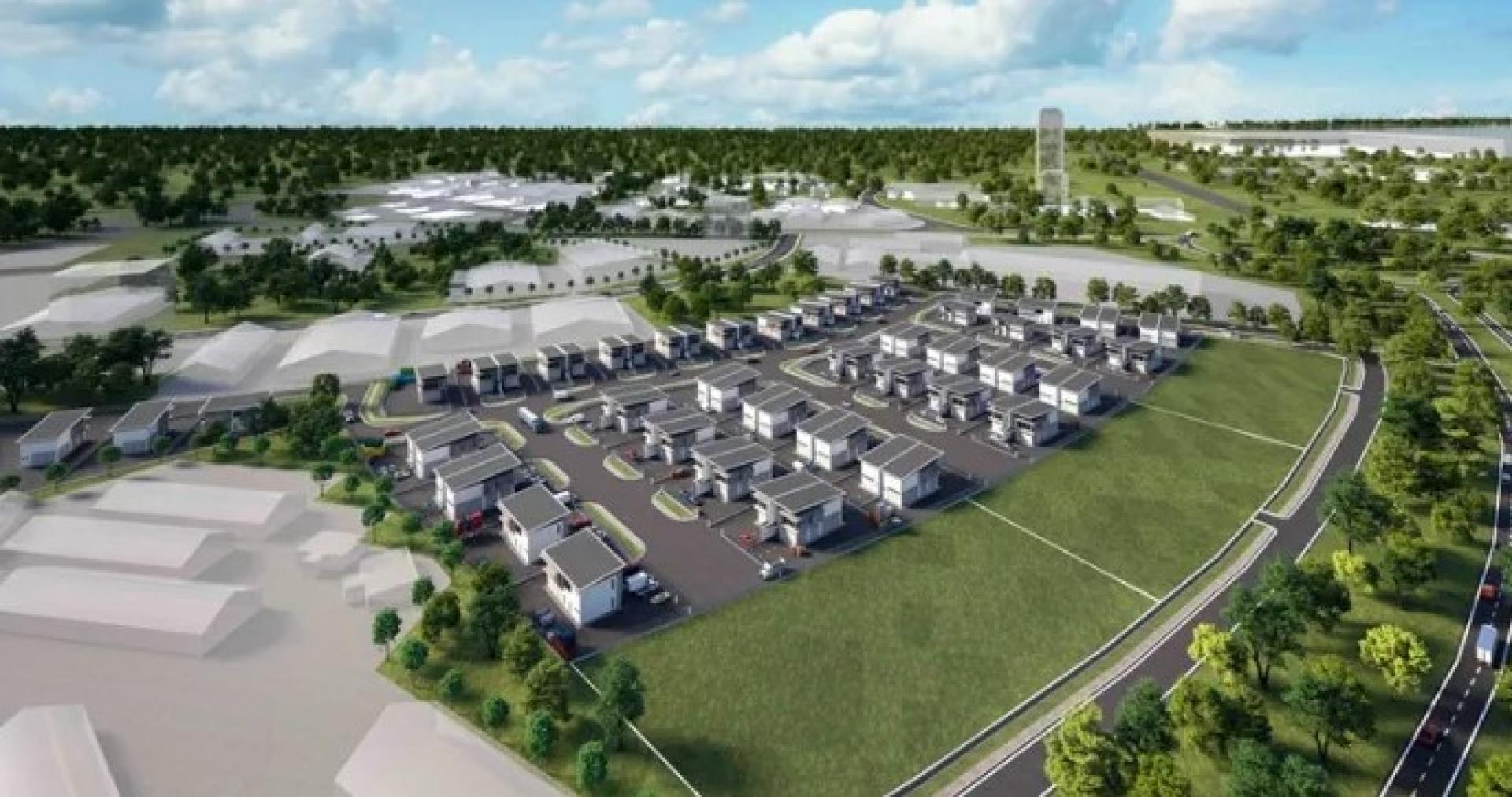 Demak Laut工业园内“首湾工业园”效果图。