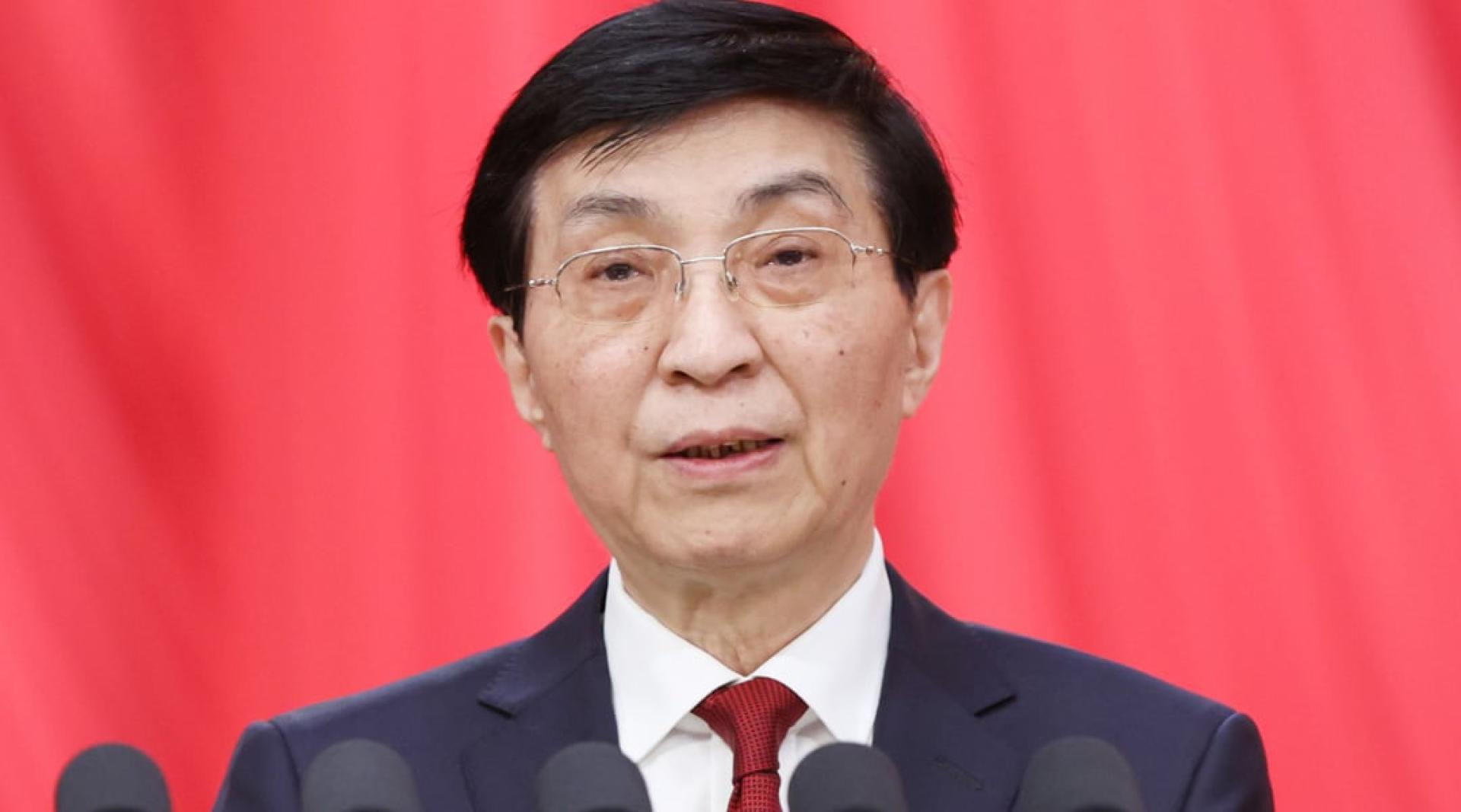 中国大陆全国政协主席王沪宁。（档案照）