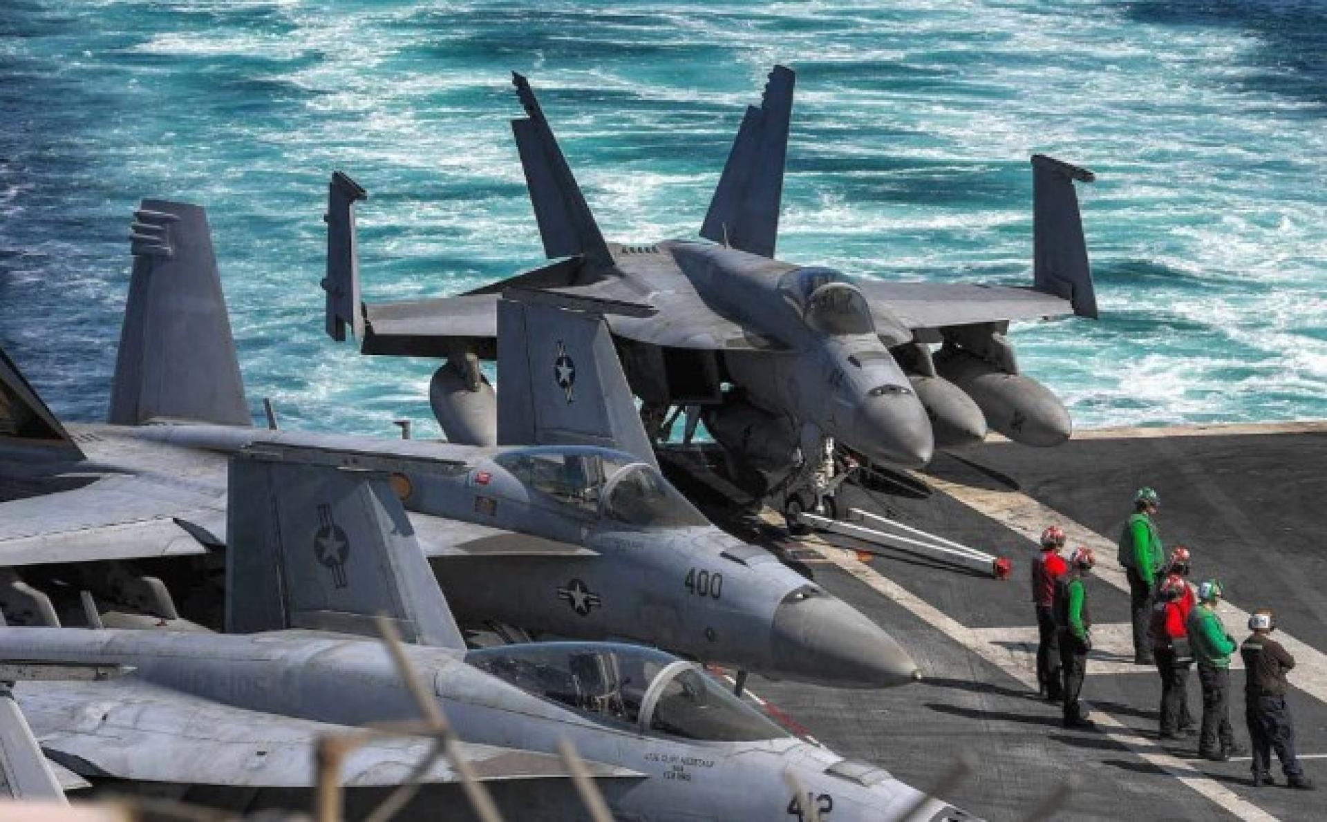 F/A-18大黄蜂战机。（档案照）