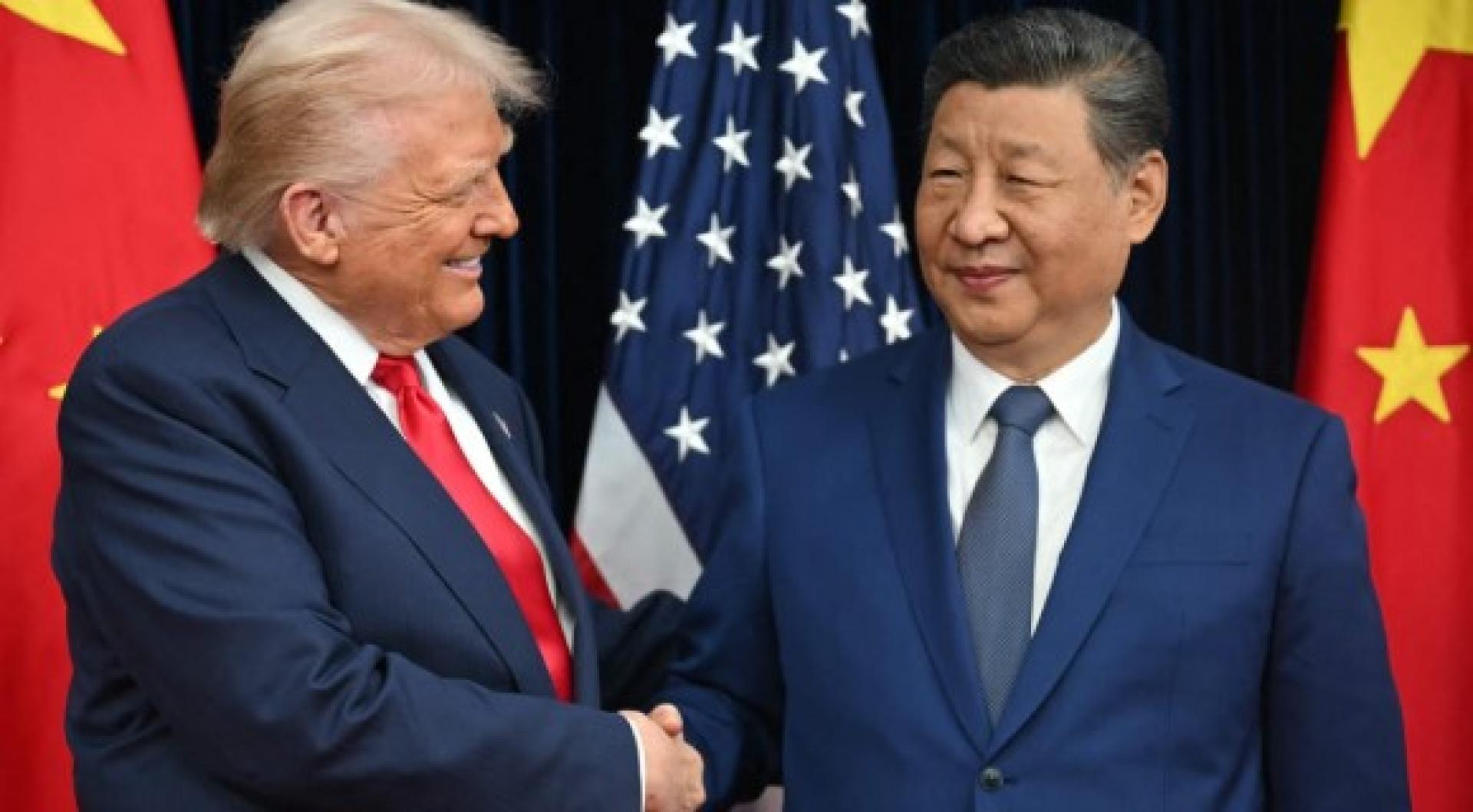 特朗普和习近平10月30日在韩国釜山面对面会谈。