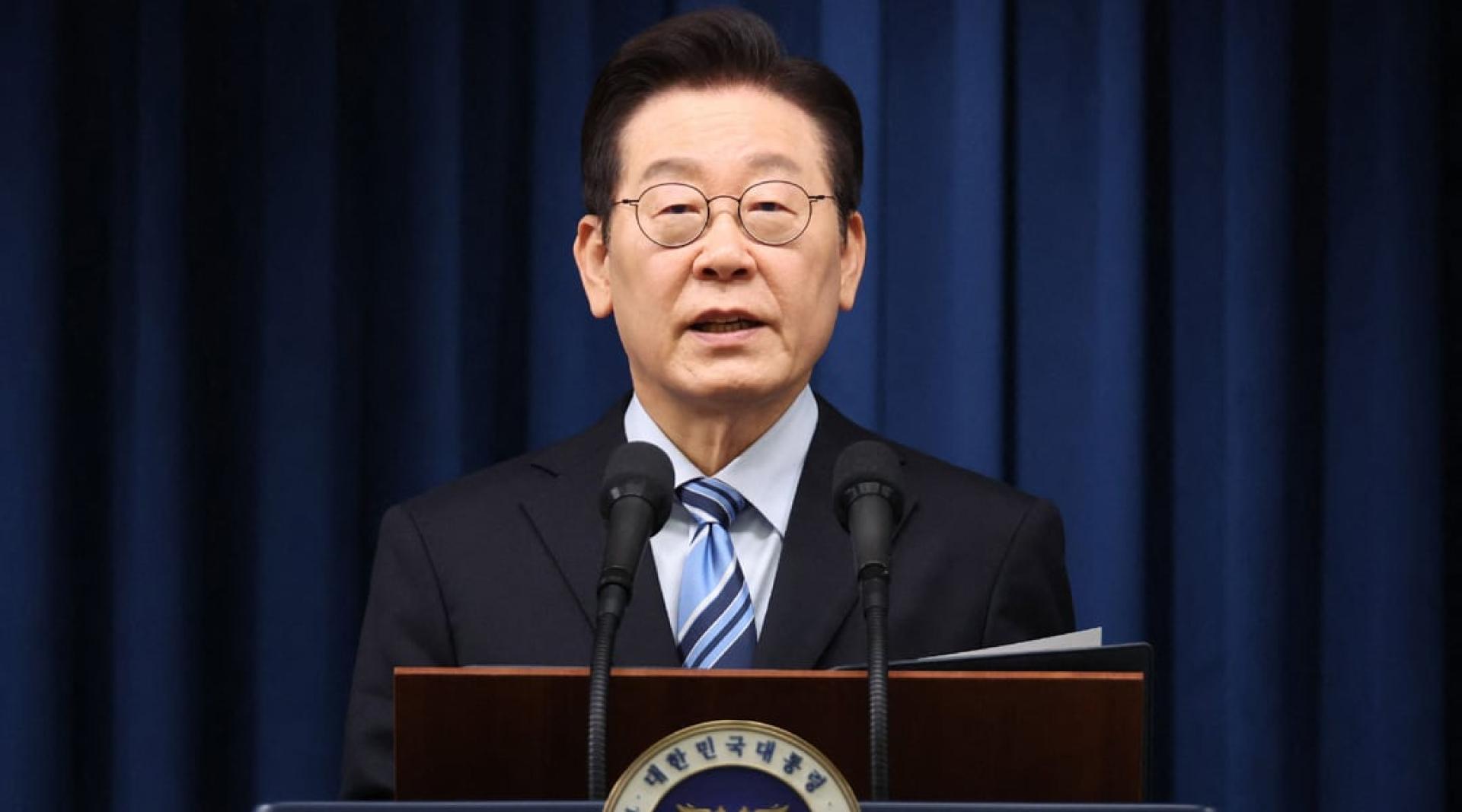 李在明统一对东北亚三国的表述。