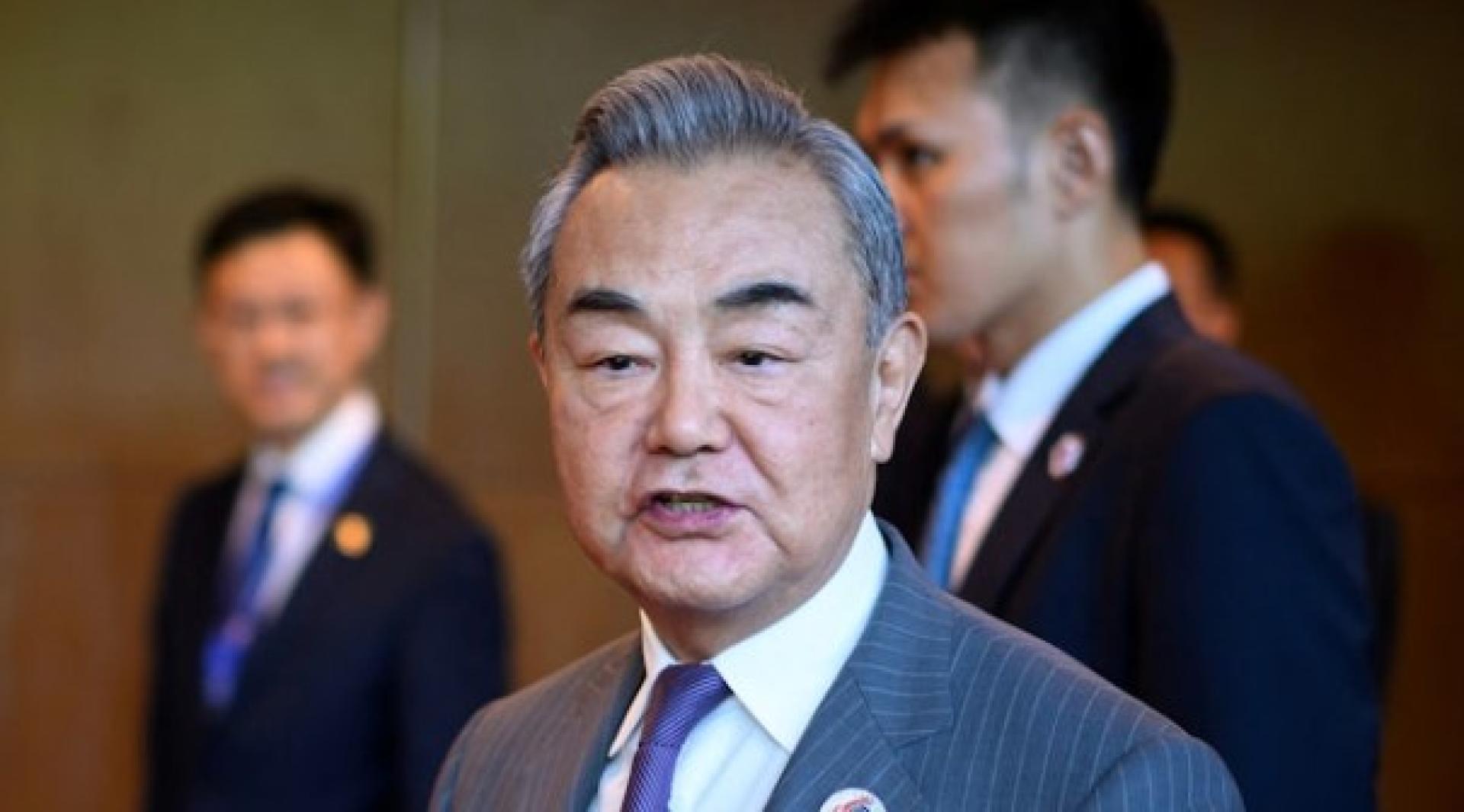 中国外交部长王毅 。