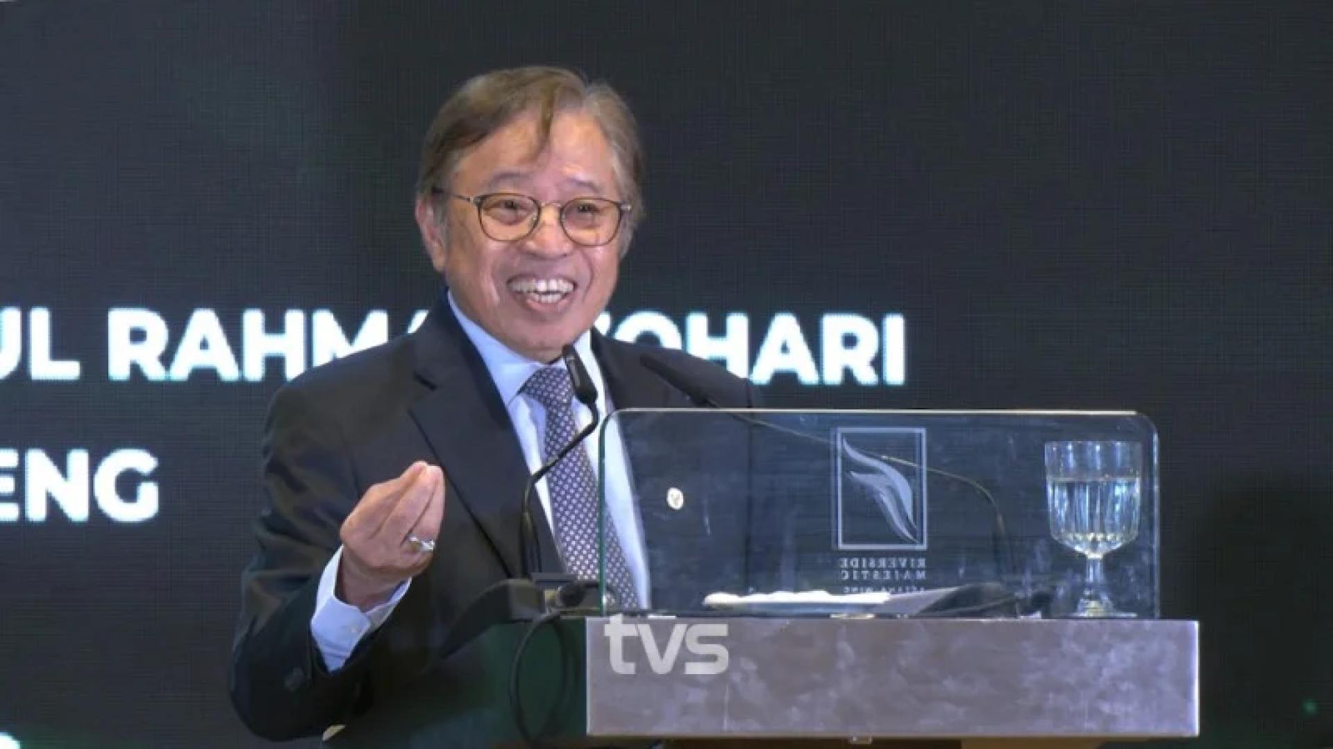 Premier Sarawak, Datuk Patinggi Tan Sri Abang Johari Tun Openg berucap pada majlis makan malam korporat Perbadanan Pembangunan Ekonomi Sarawak (SEDC).