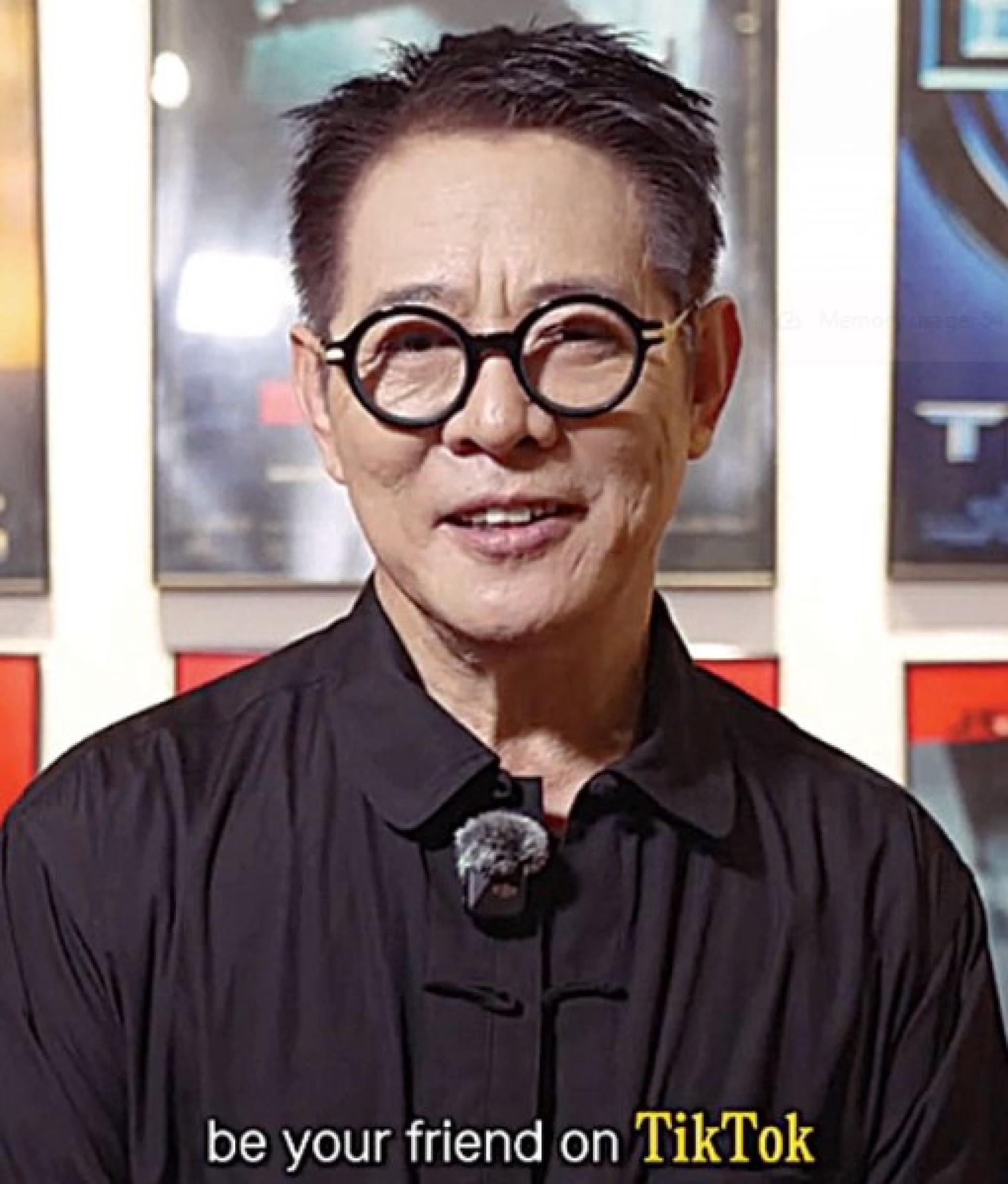 李连杰在TikTok开帐号，希望建立以功夫为主题的新平台。