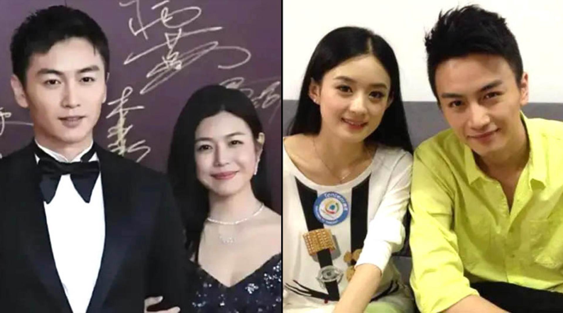 陈晓离婚陈妍希（左图）后，被中国狗仔爆料，私下想跟赵丽颖（右图）复合。
