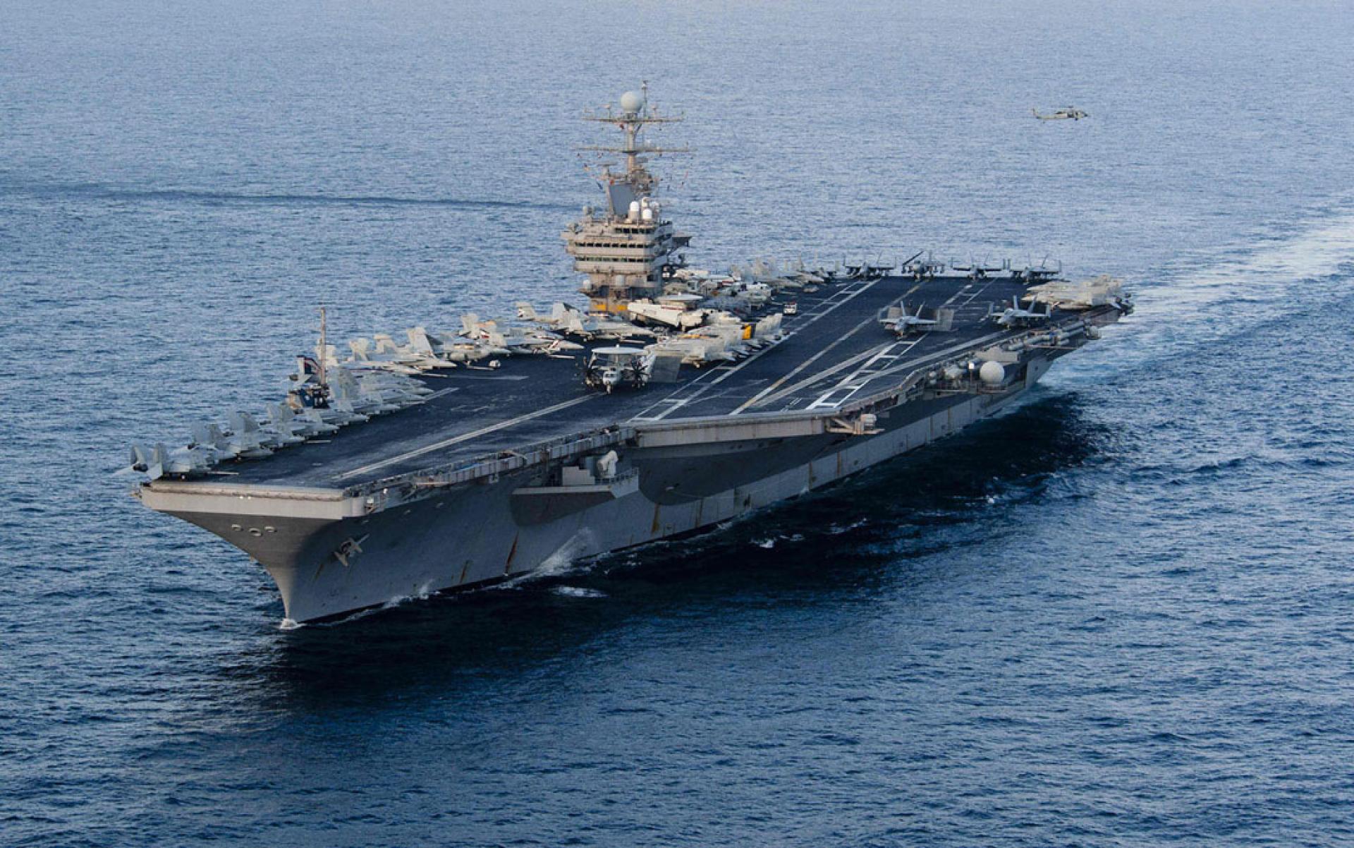 “林肯”号航母上的F-35C型隐形战斗机击落一架伊朗无人机。