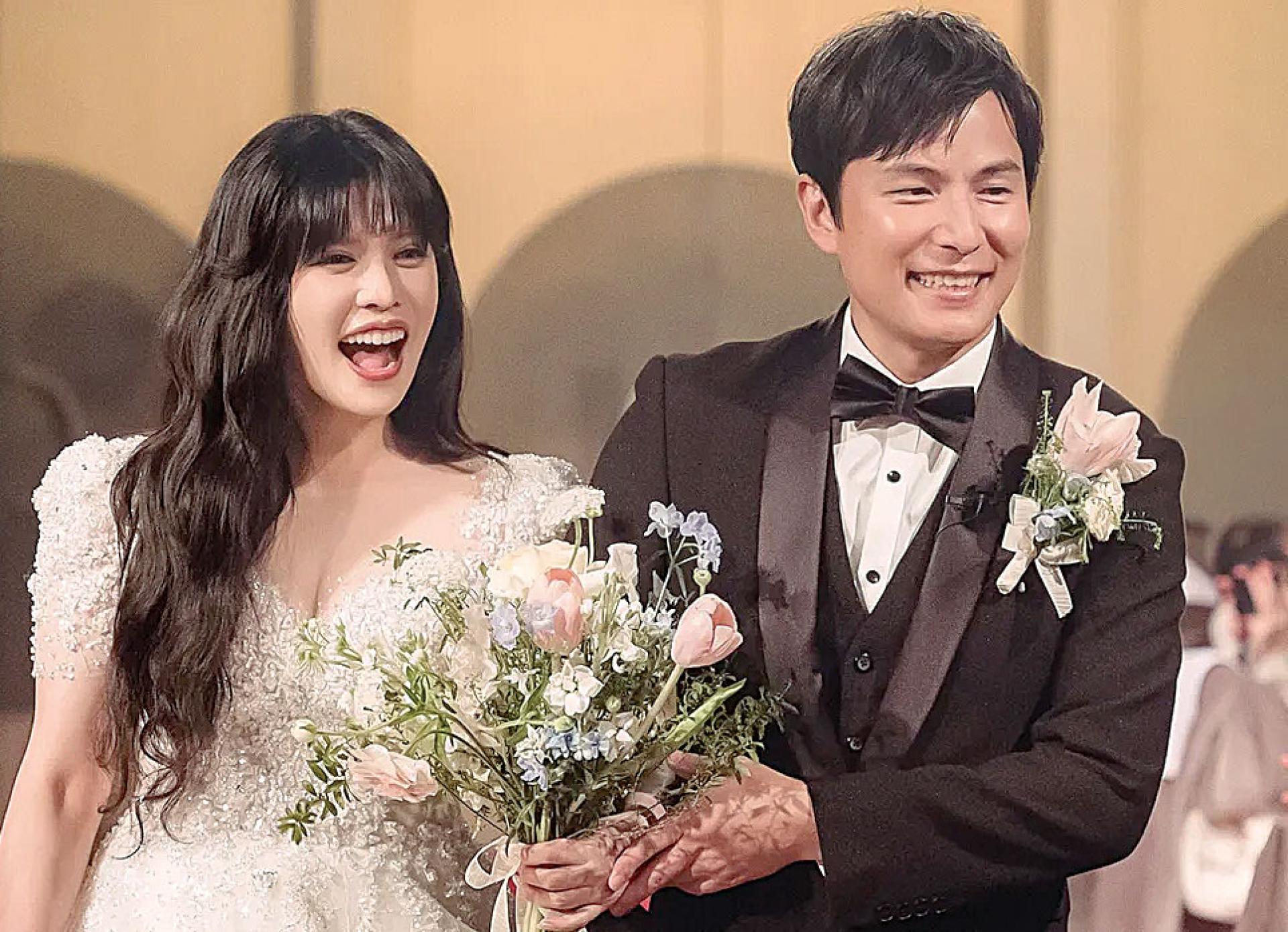 孙协志和夏宇童上个月举办婚礼。