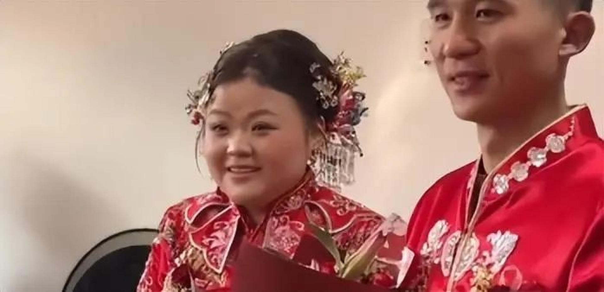 新娘说，父亲只希望她婚后能过得幸福。