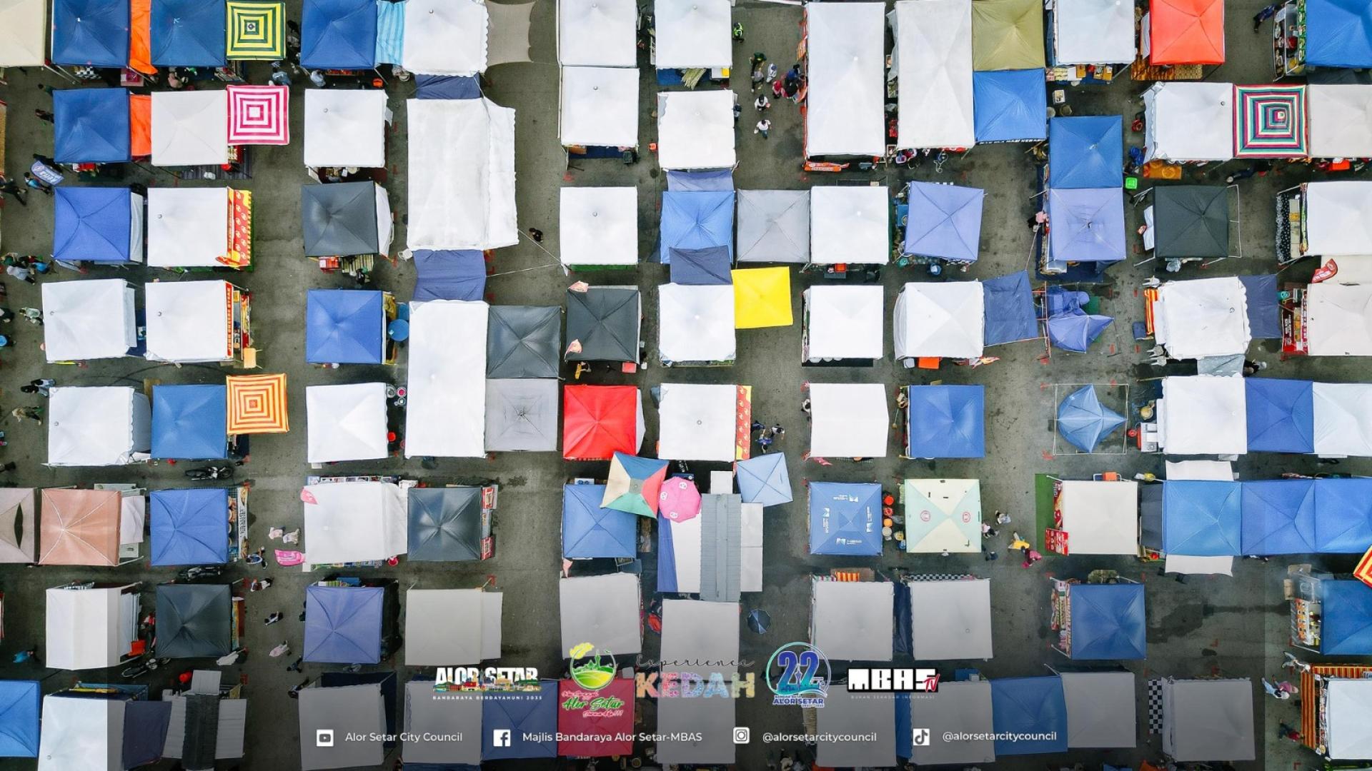 市厅在市区一带营运管理的14个斋戒月市集地点，其中有2个地点获得最高的五星评级。（图取自亚罗士打市厅脸书）