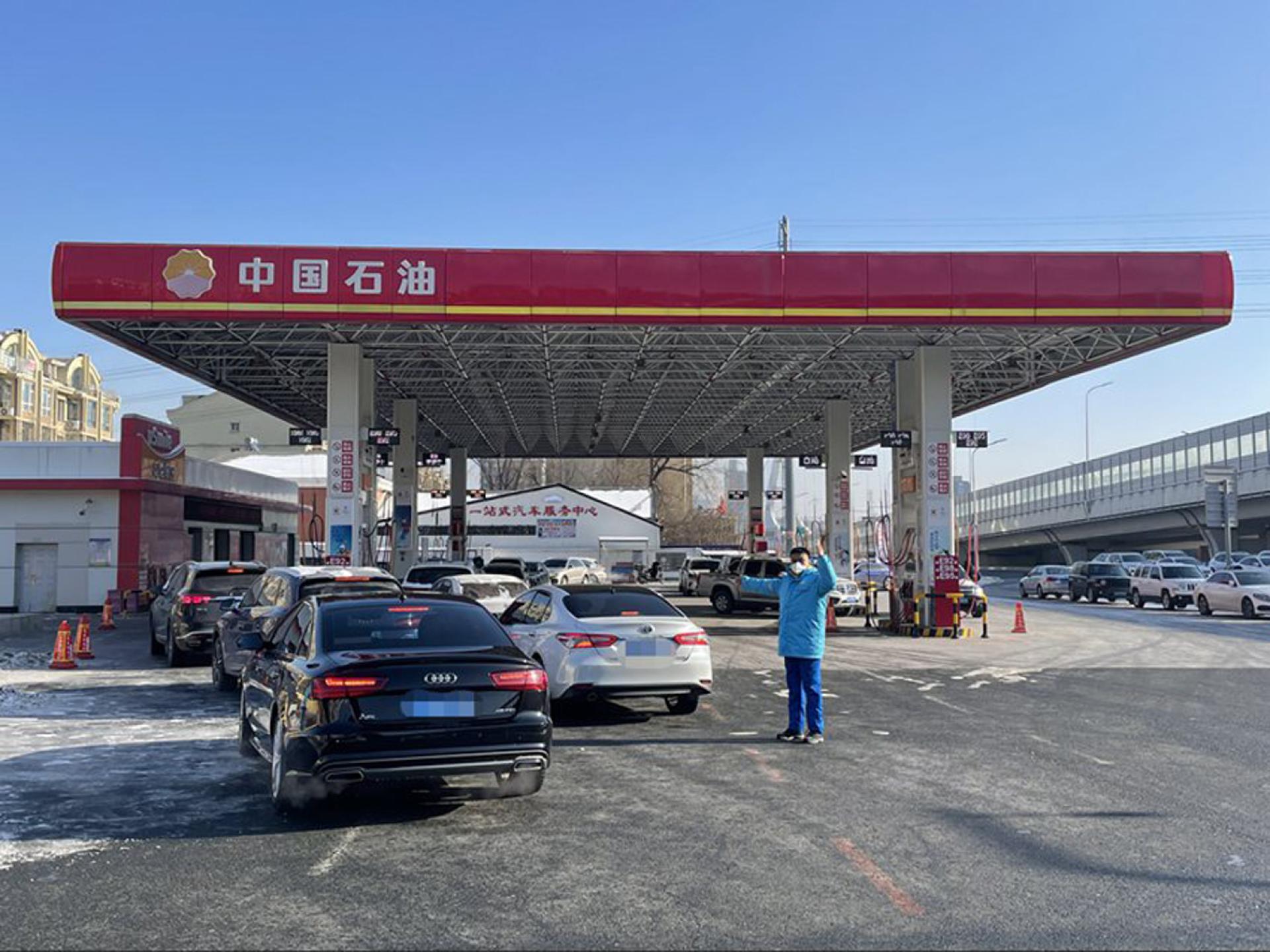 中国石油其中一座加油站。