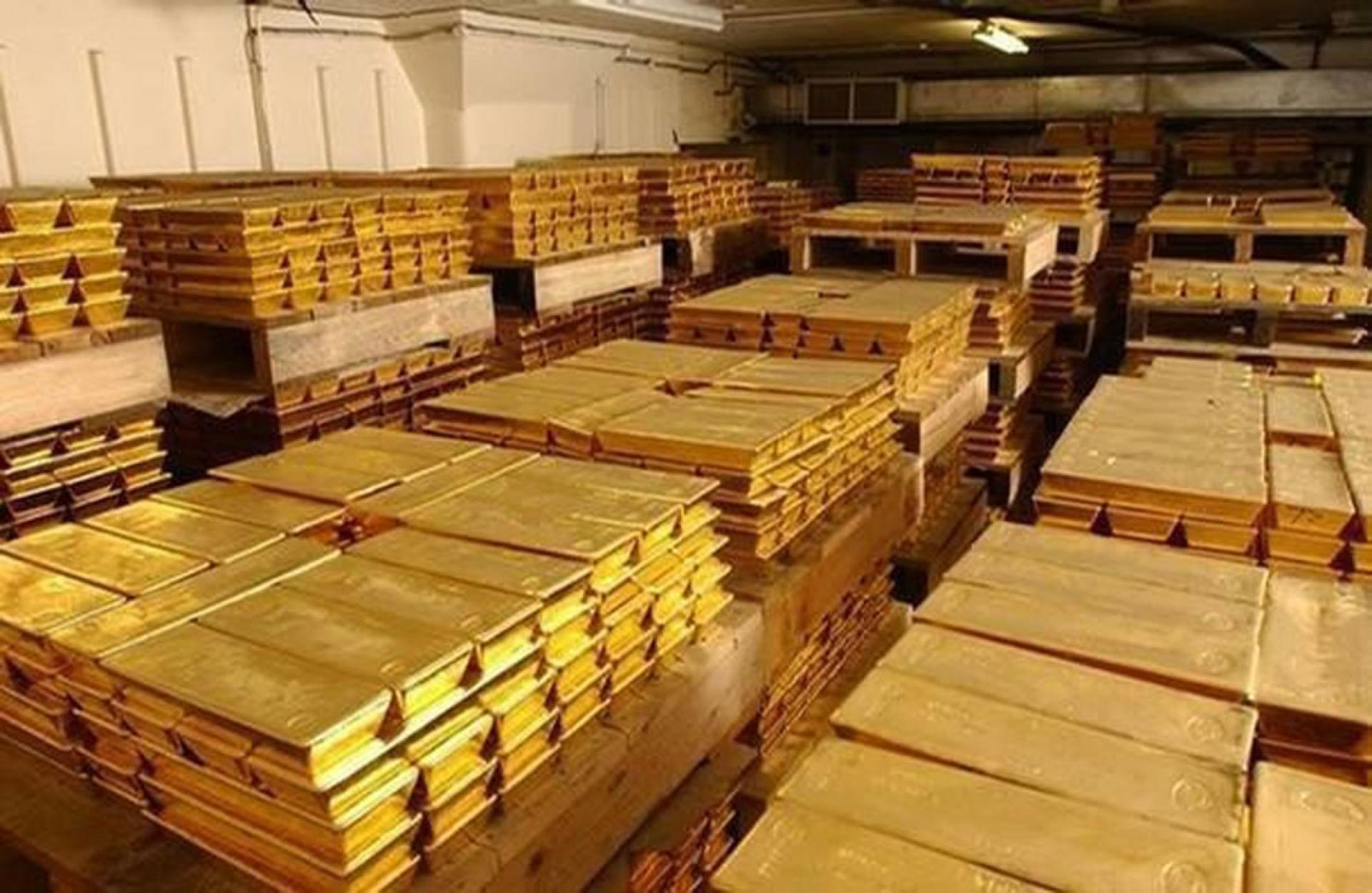 中国囤积大量黄金。（示意图）