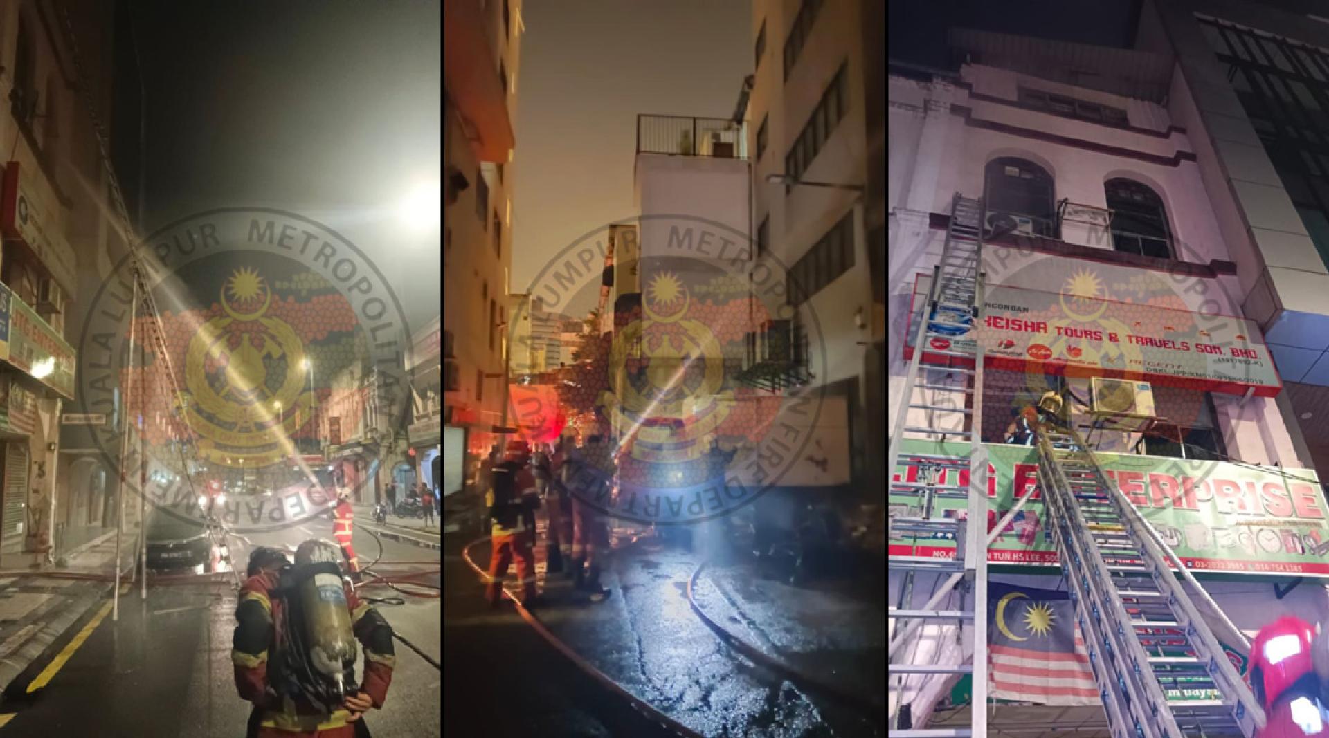 消拯员到场灭火。（消拯局供图）