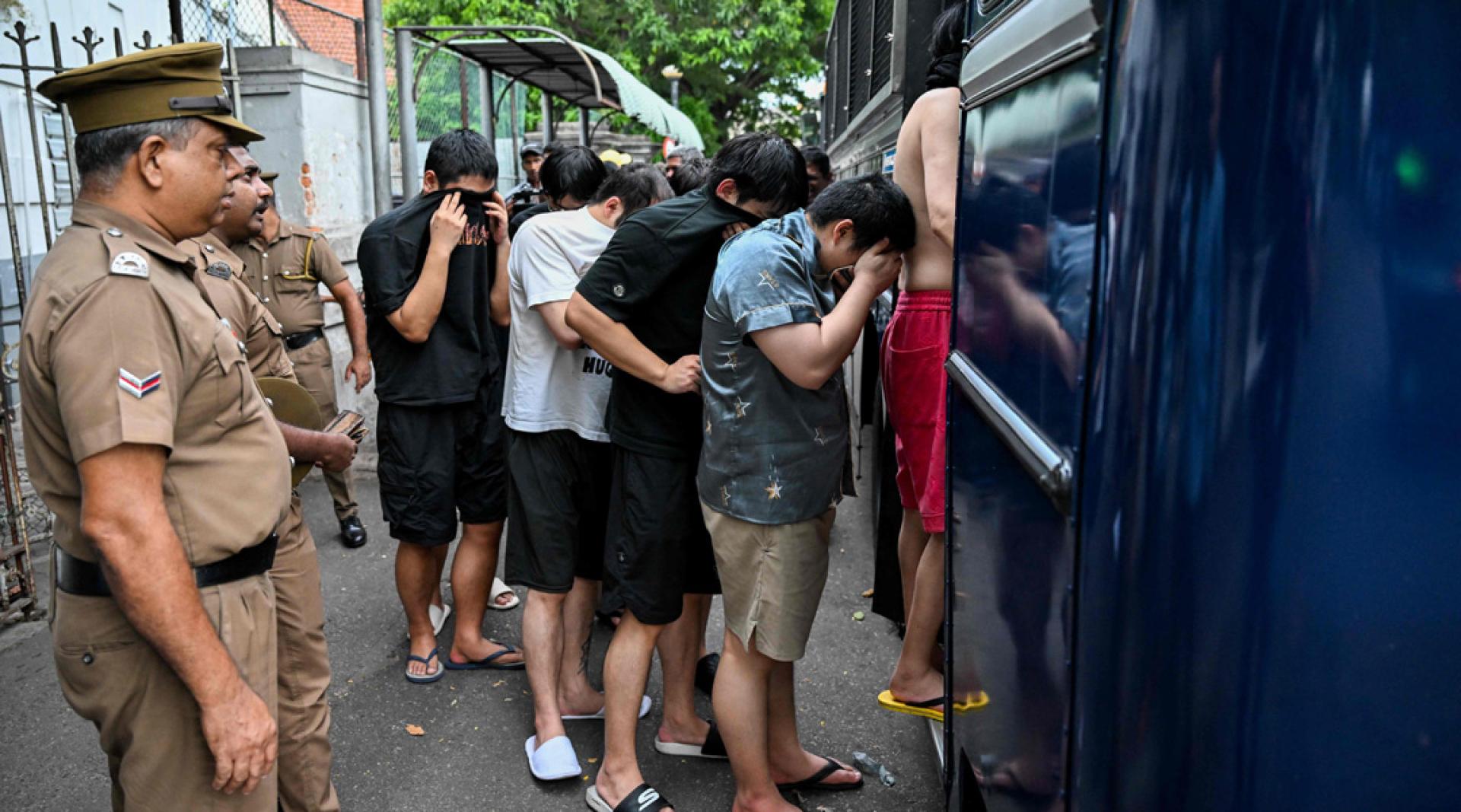 涉嫌参与网络犯罪而被捕的外国人，主要来自中国、越南和印度。