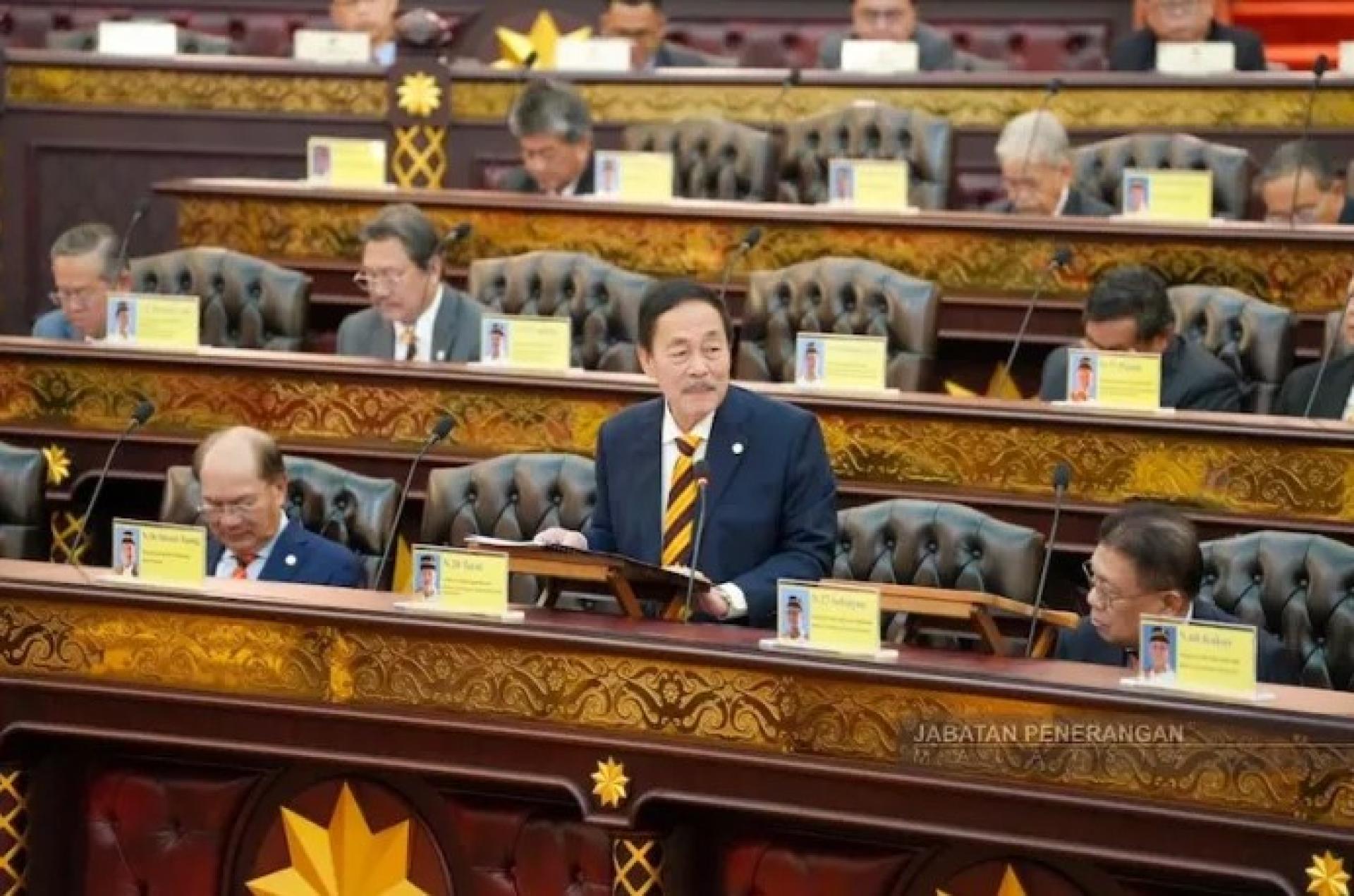 沙加于2026年5月18日在砂拉越州立法议会总结发言。