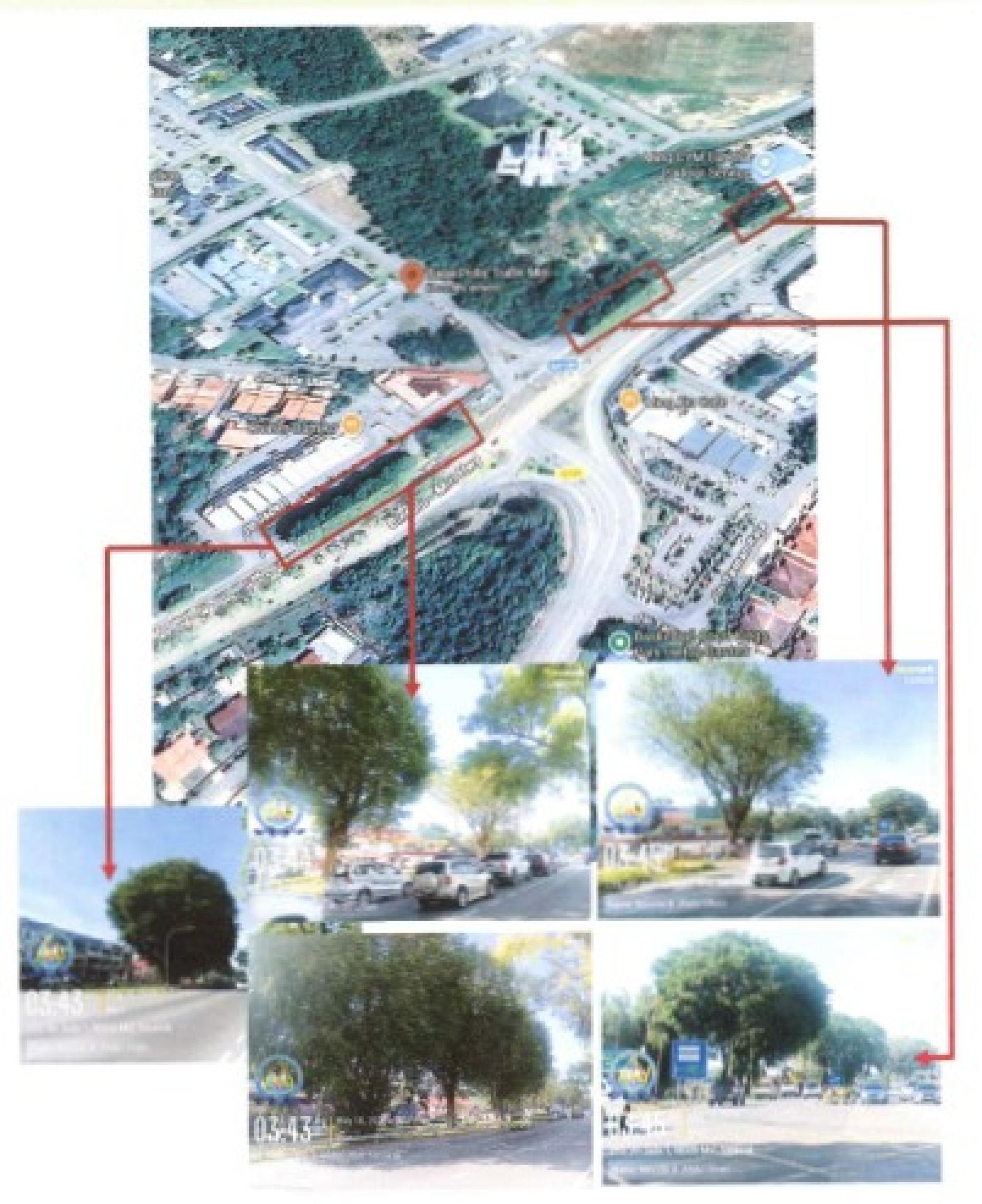 受影响路段。