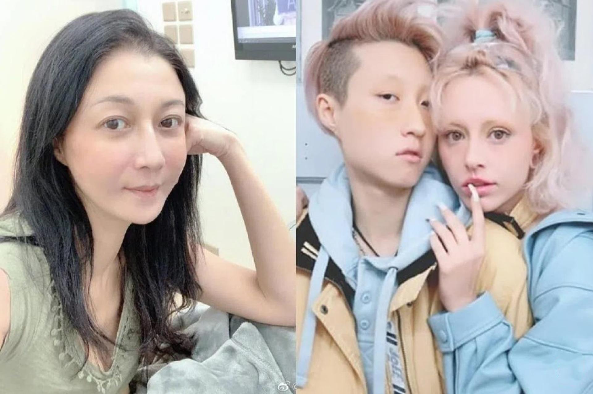 吴卓林（右图左）与外籍伴侣Andi步入婚姻并远赴加拿大定居，当时吴绮莉（左图）难以接受女儿的决定，导致母女陷入冷战。