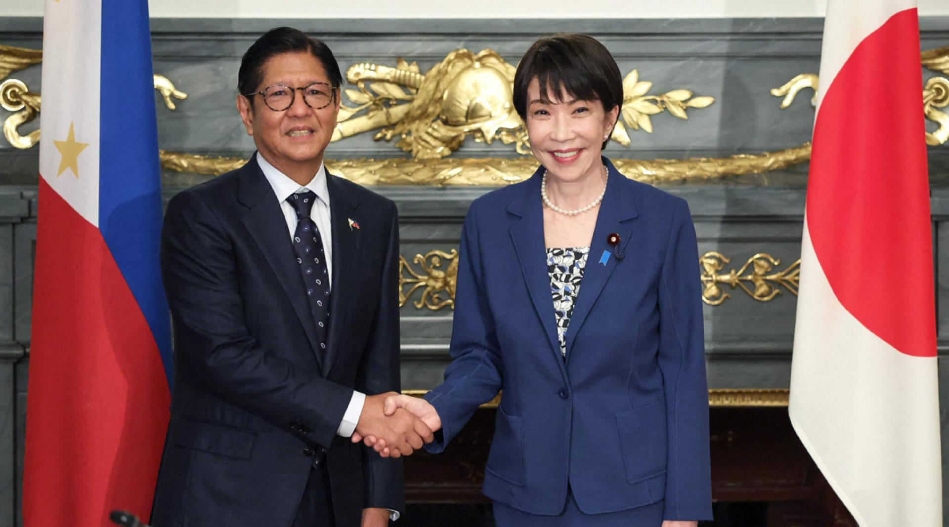 日本首相高市早苗5月28日与菲律宾总统小马可斯在东京会谈。
