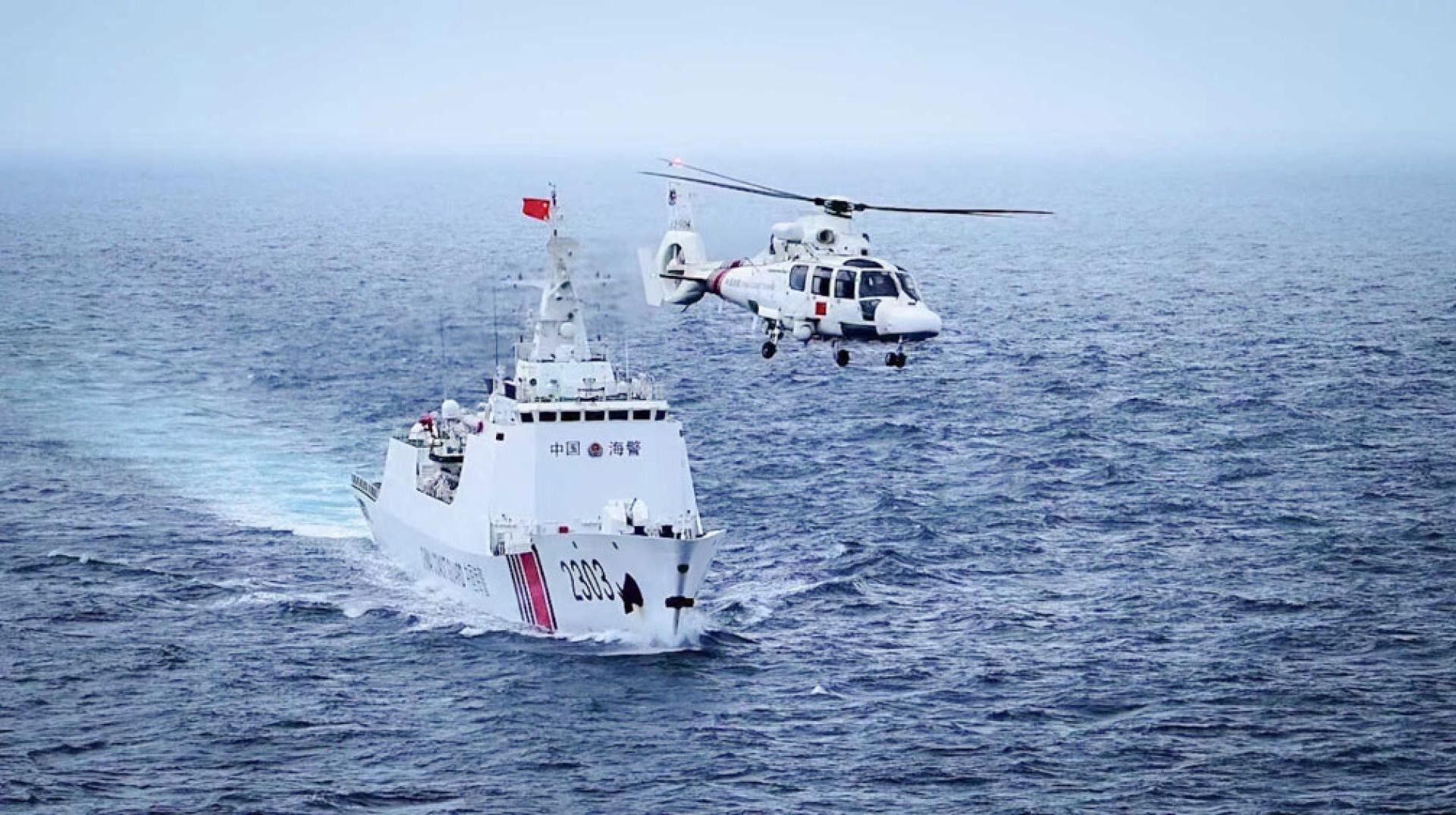中国交通运输部组织在台湾岛以东海域的“海上交通专项执法和扫测行动”10日结束。(档案照）