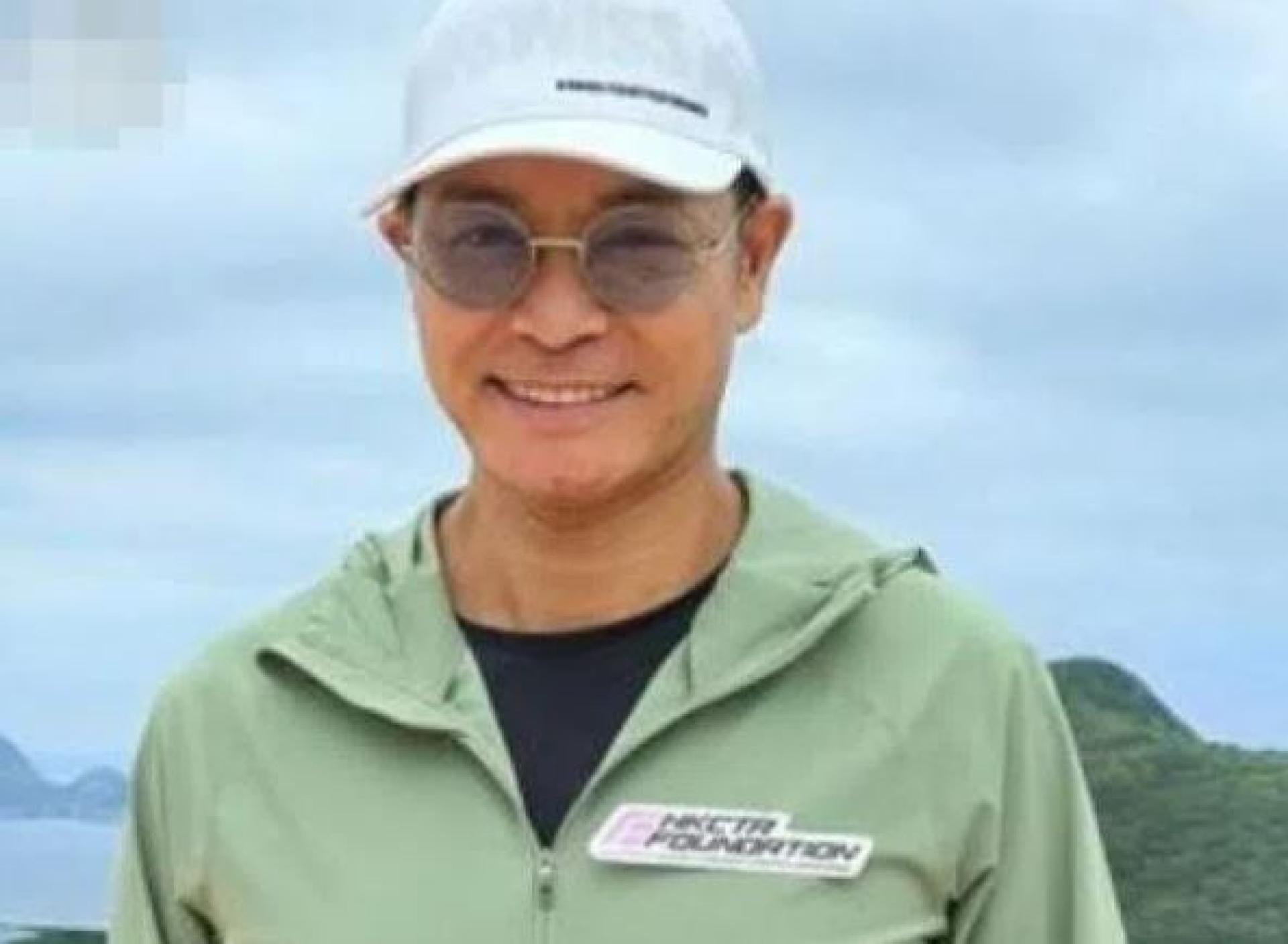 郭晋安自揭左眼受细菌感染发炎，女儿怕被传染而避开他。 （互联网）