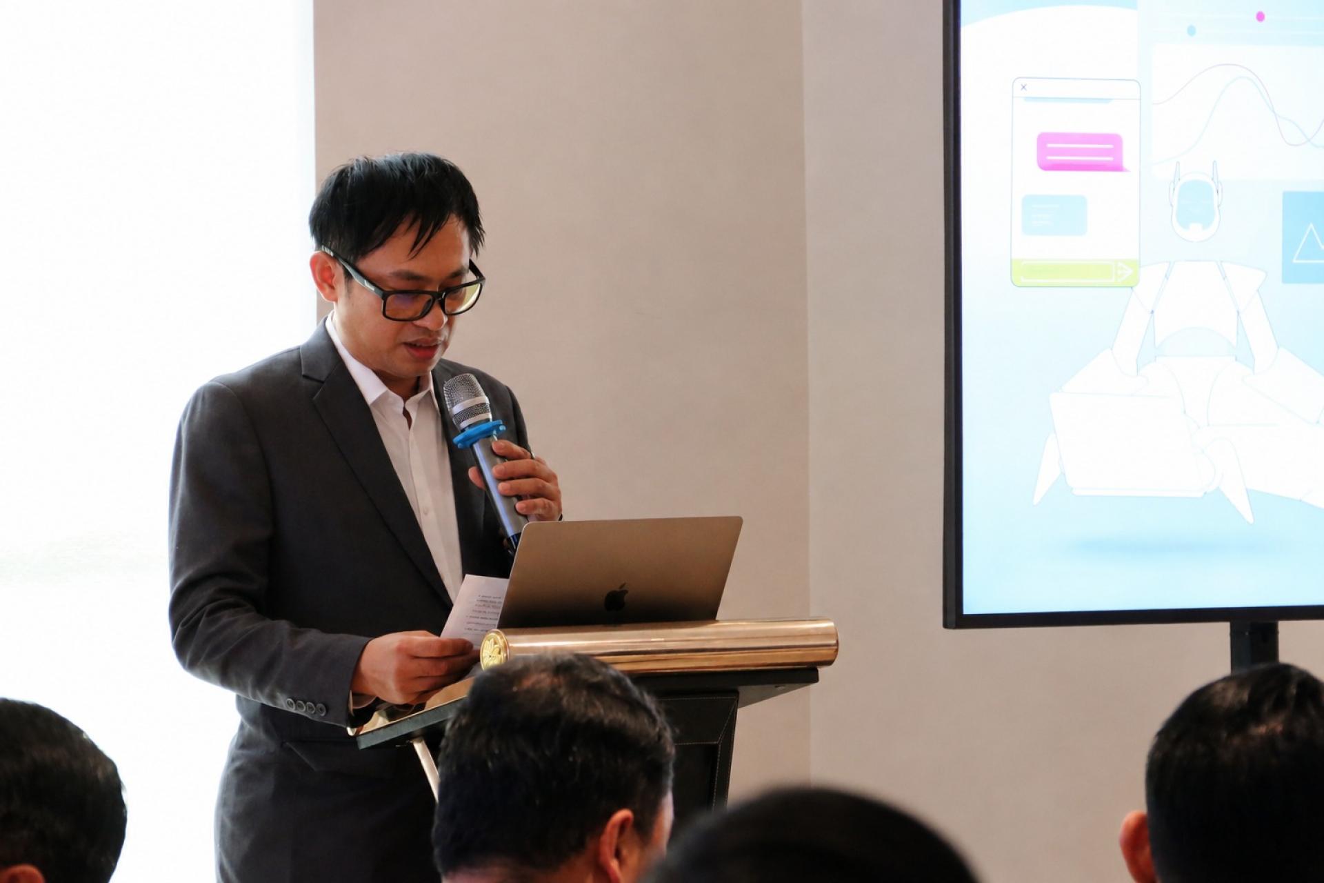 Expansys Technologies  IT 总监 张庆辉在会上致词