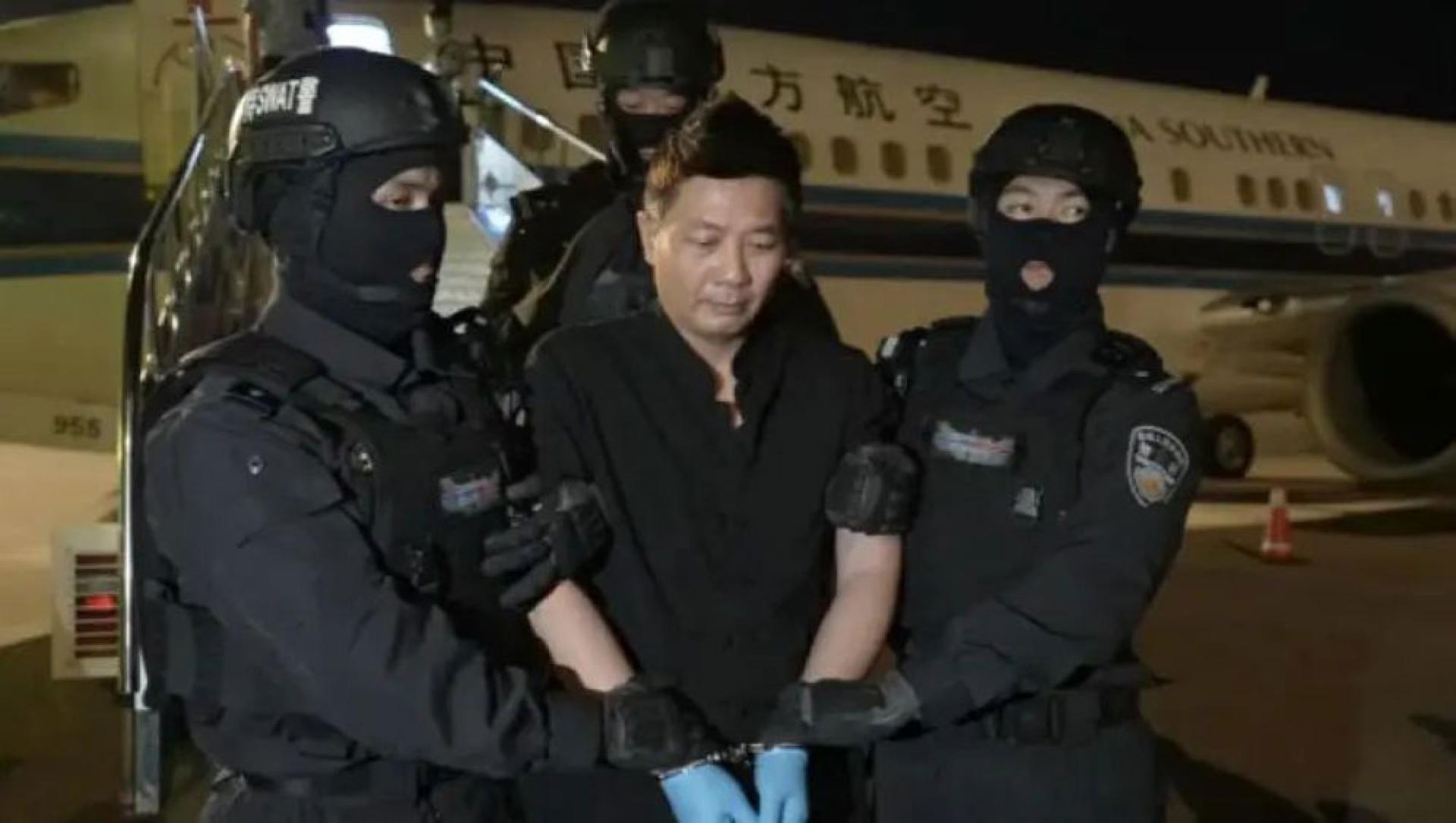 中国官方通报，太子集团陈志团队骨干成员刘忍被押解回国。