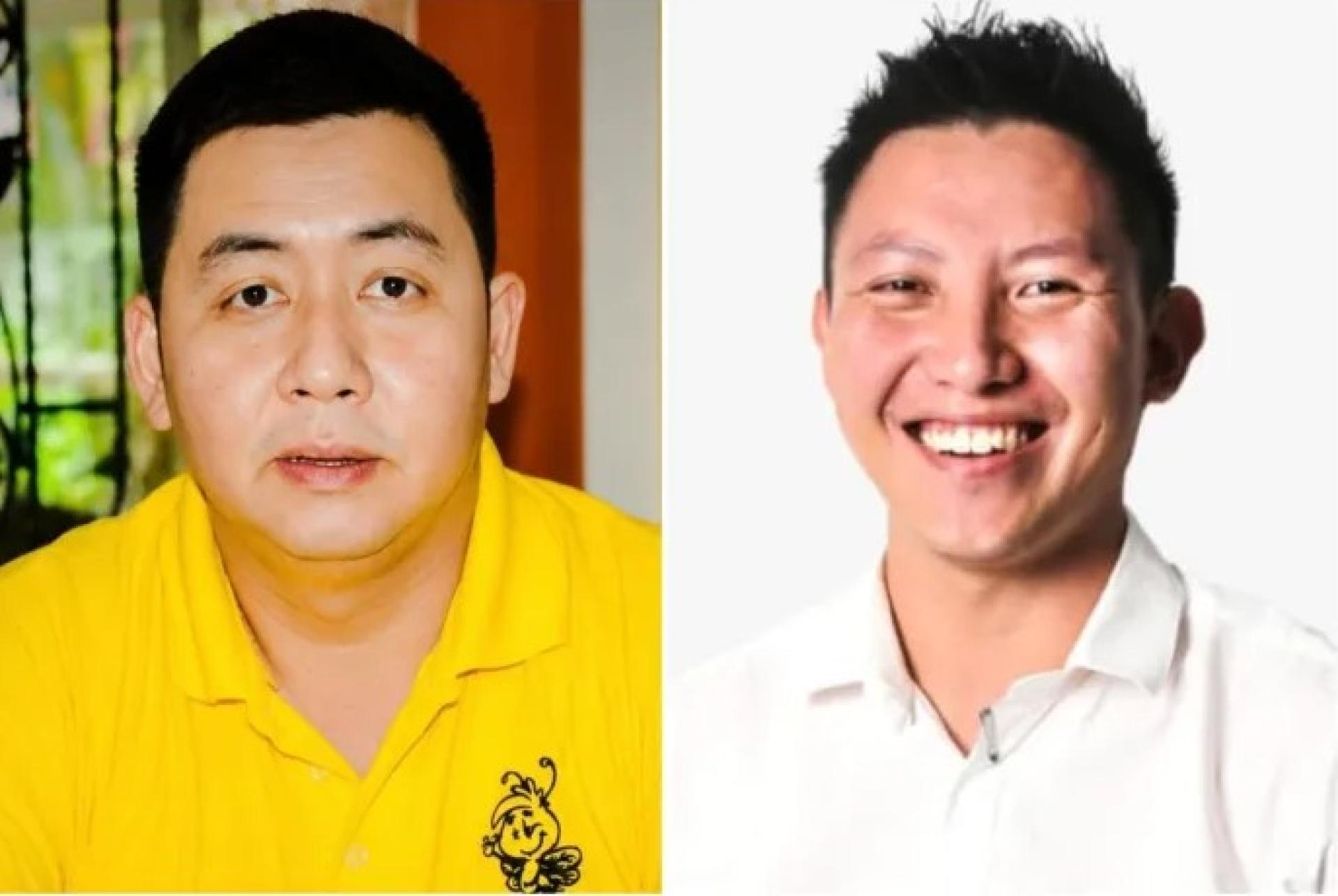 拼图显示人联党石角青年团团长曾俊凌（左）与行动党沈杰龙。