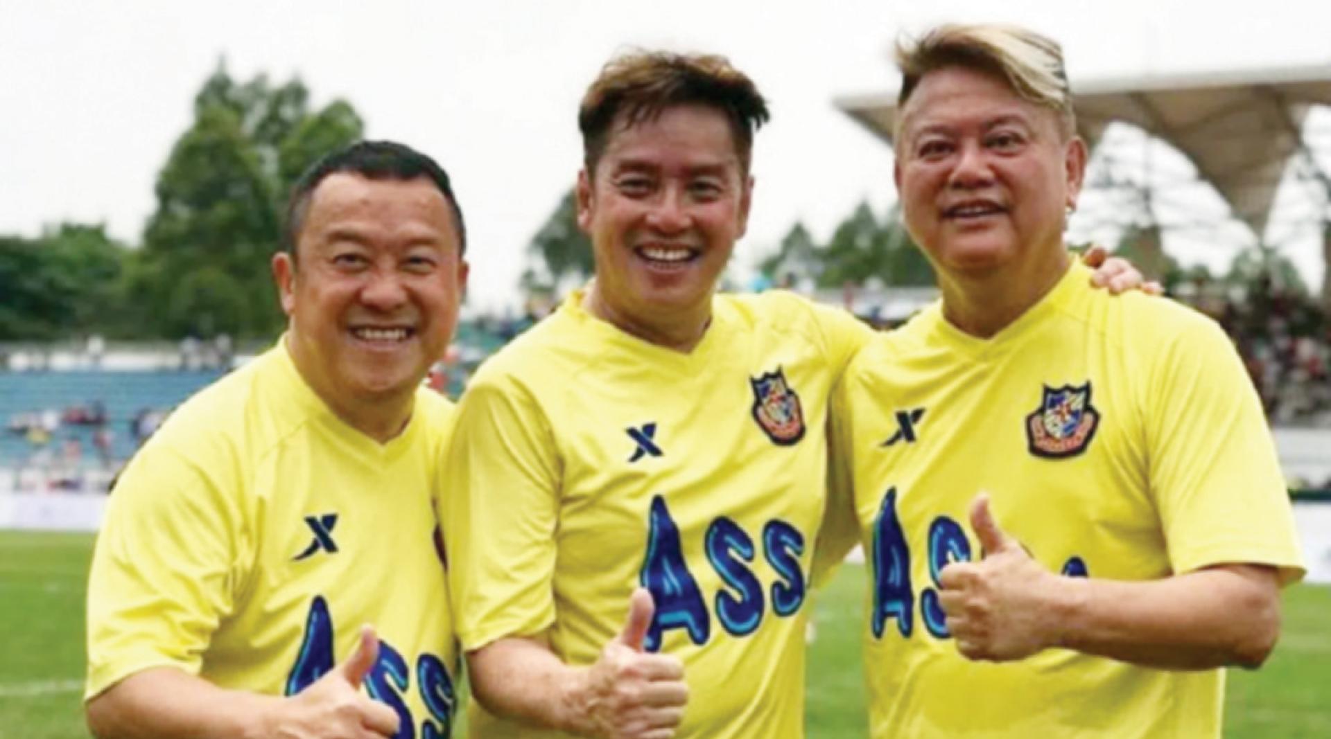 谭咏麟（中）、曾志伟（左）与陈百祥被封演艺圈“福禄寿”。