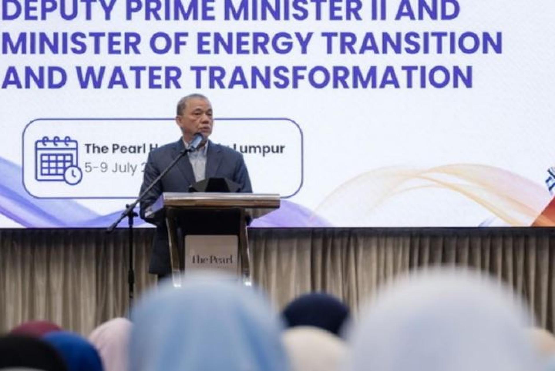 Deputy Prime Minister Datuk Seri Fadillah Yusof delivers his speech at the opening ceremony of ADNI International Students' Conference (AISC) 2026 today.