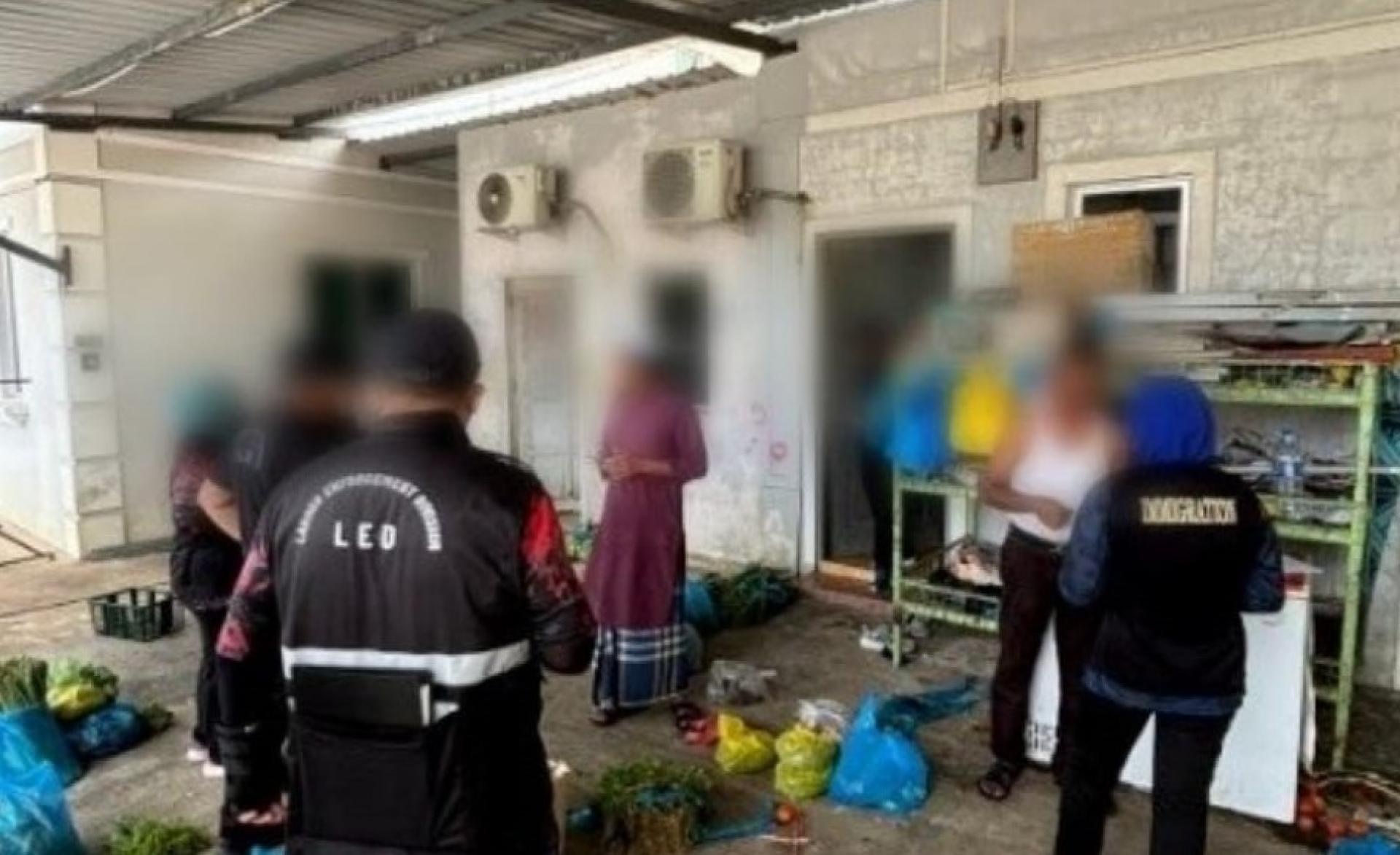 执法人员展开检查行动