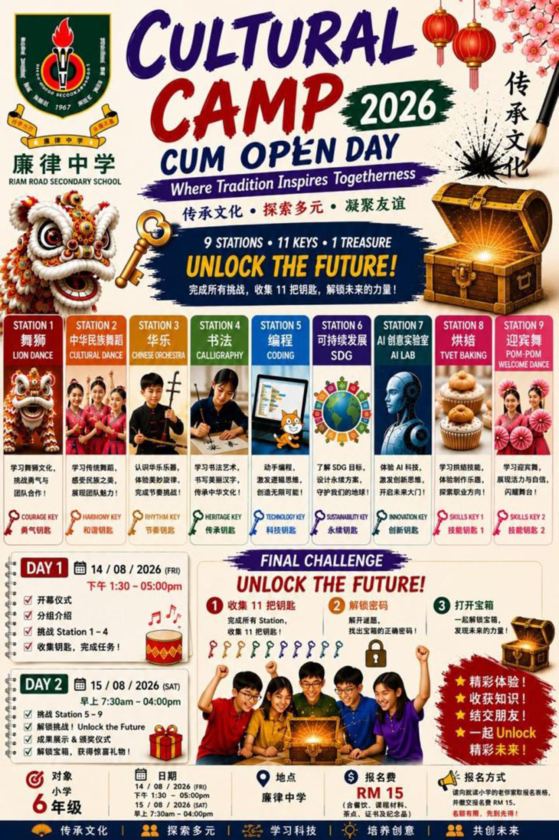 文化营内容图。