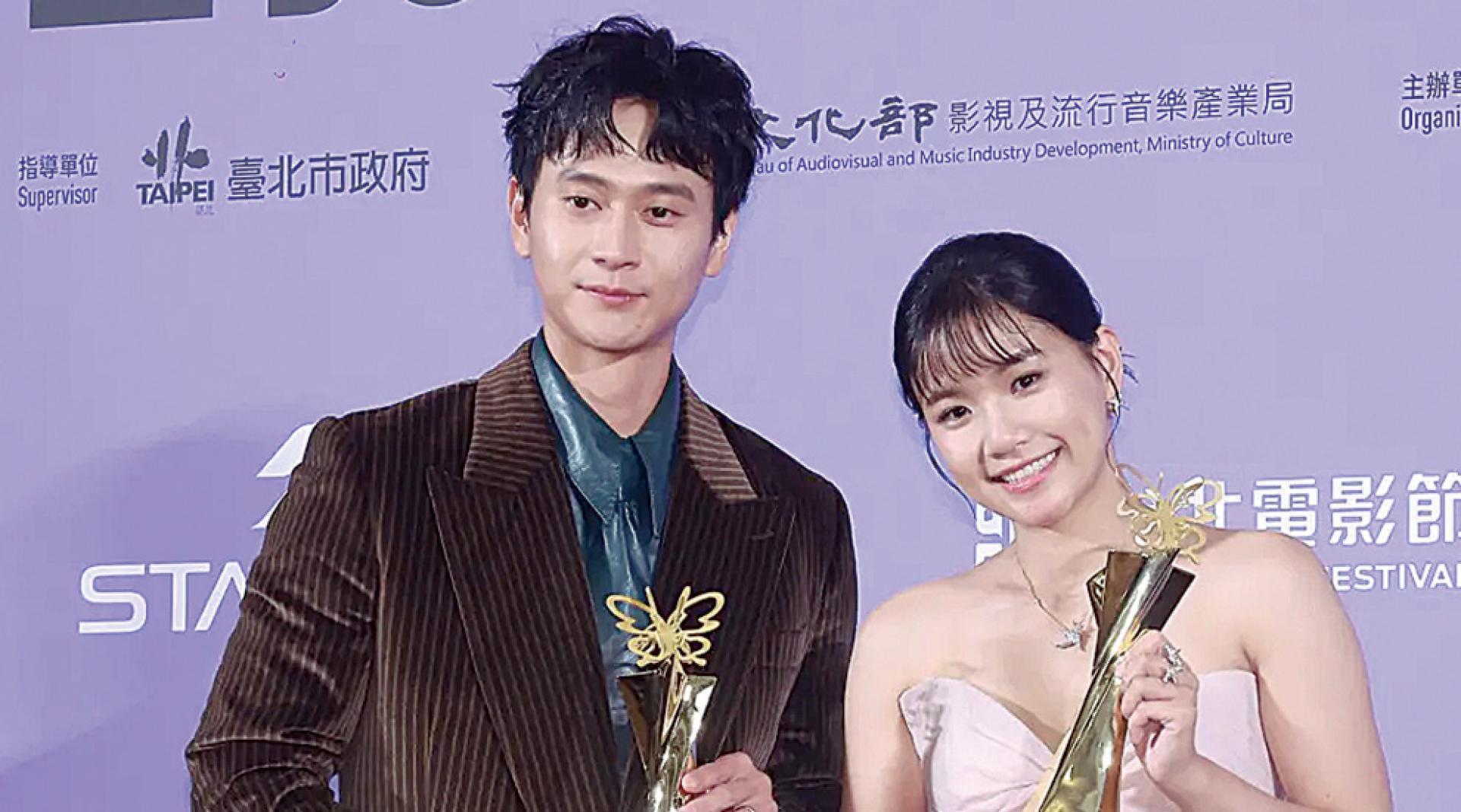 第28届台北电影奖影帝后分别颁给《双囍》刘冠廷、《恨女的逆袭》林怡婷。