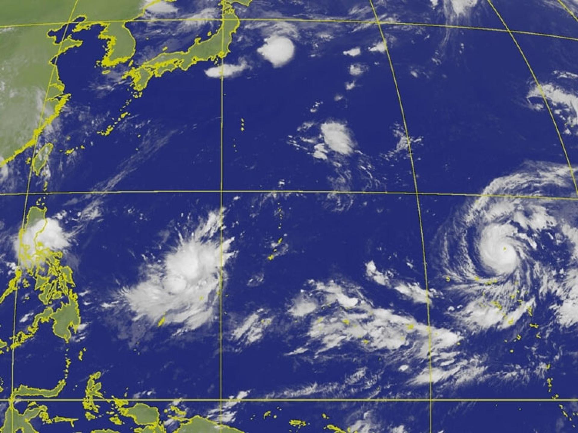 台风“白海豚”正朝日本东南方海面接近。