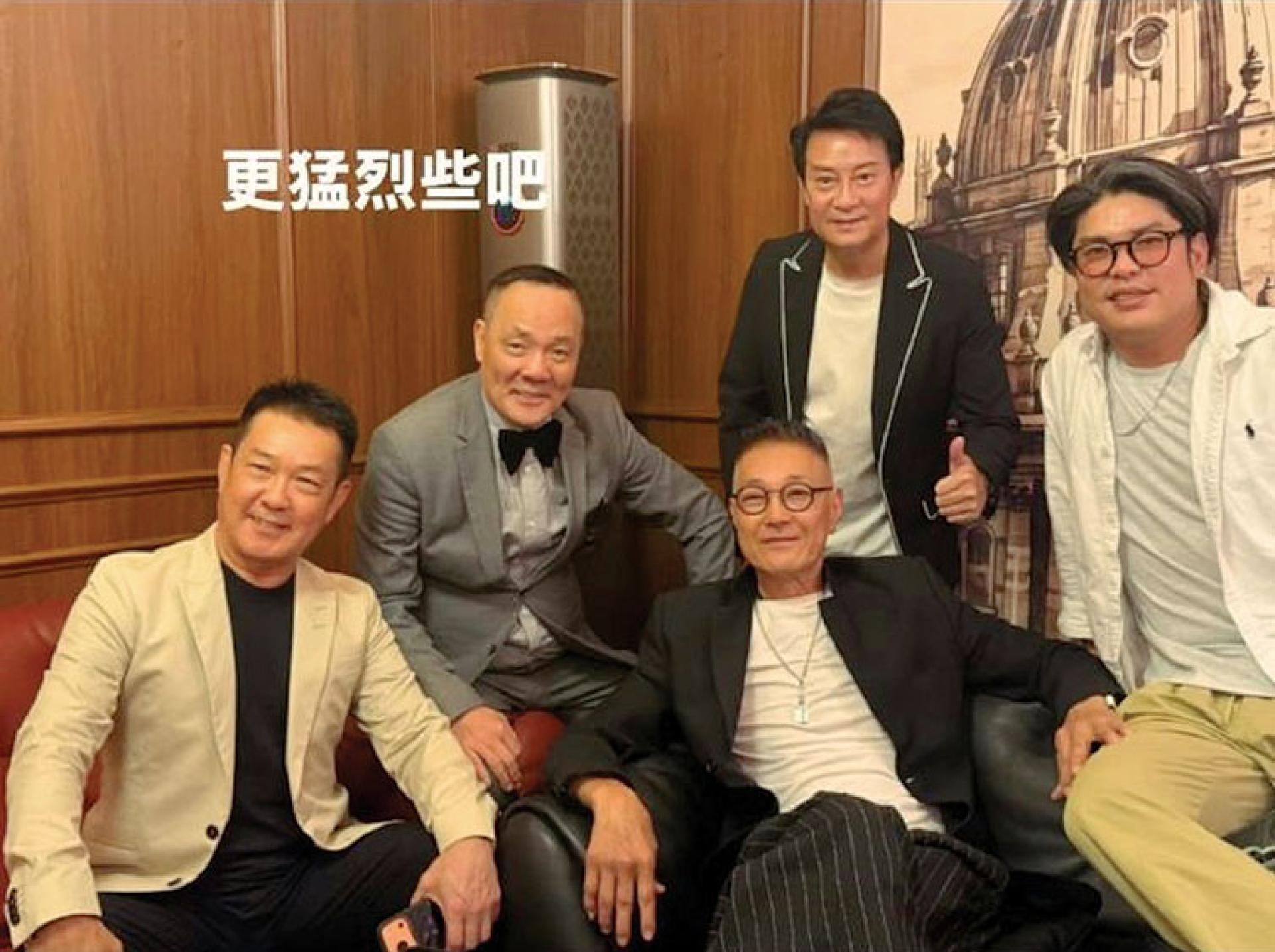 元彪（左起）与程东、卢惠光及刘锡明罕见同框。