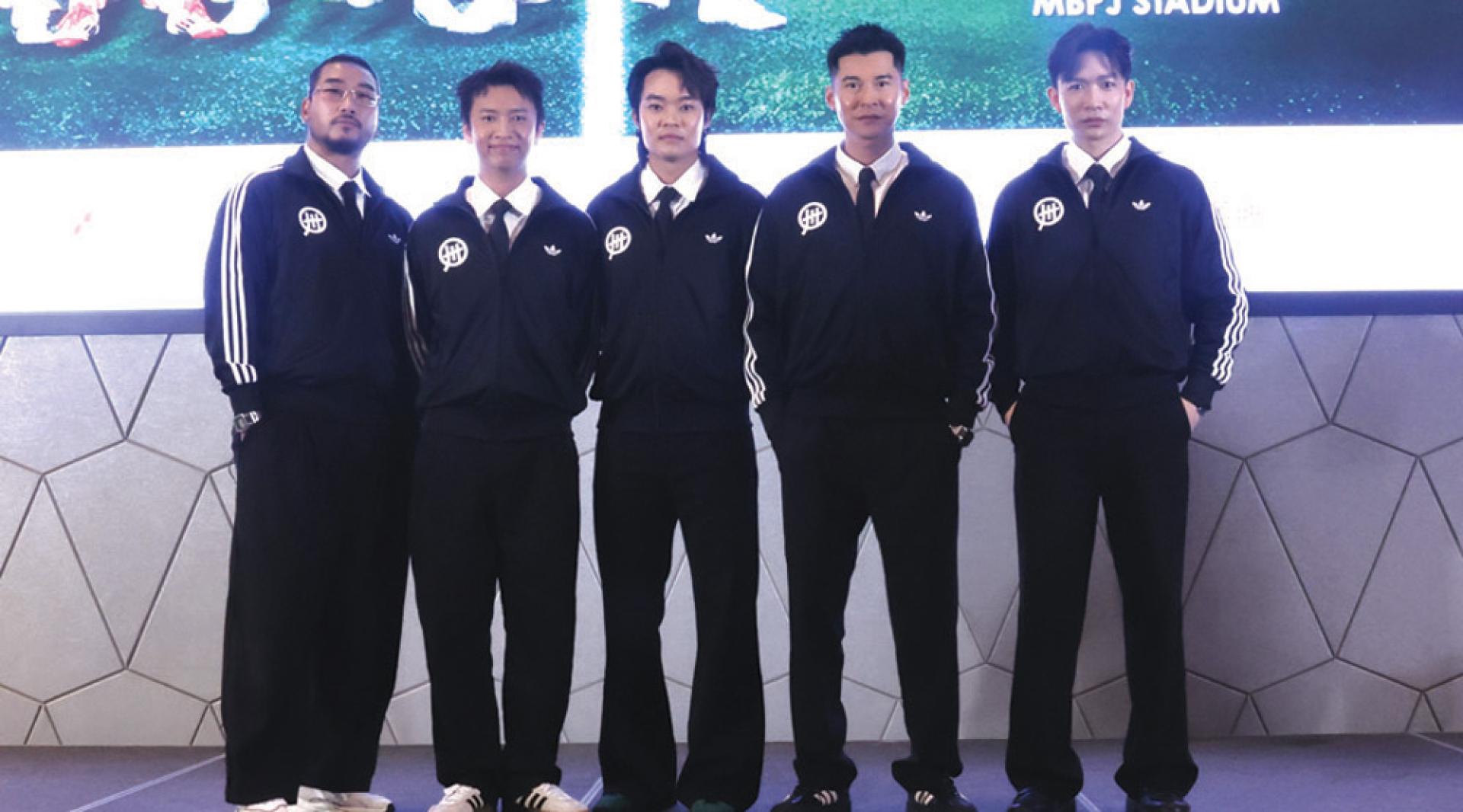 FC3即将于“双10”来马展开一场《香港FC3明星足球友谊赛》以球会友，左起苏宸褕、林家熙、胡子彤、陈家乐和周志文。