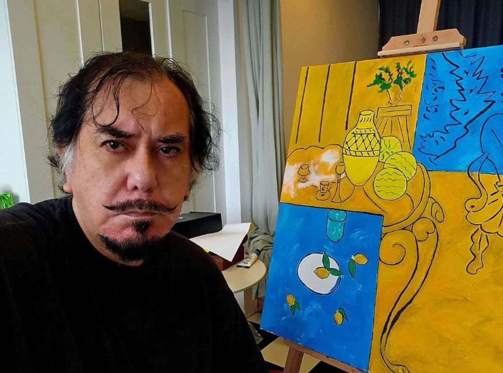 黄秋生近年醉心画画，作品已超过百幅。