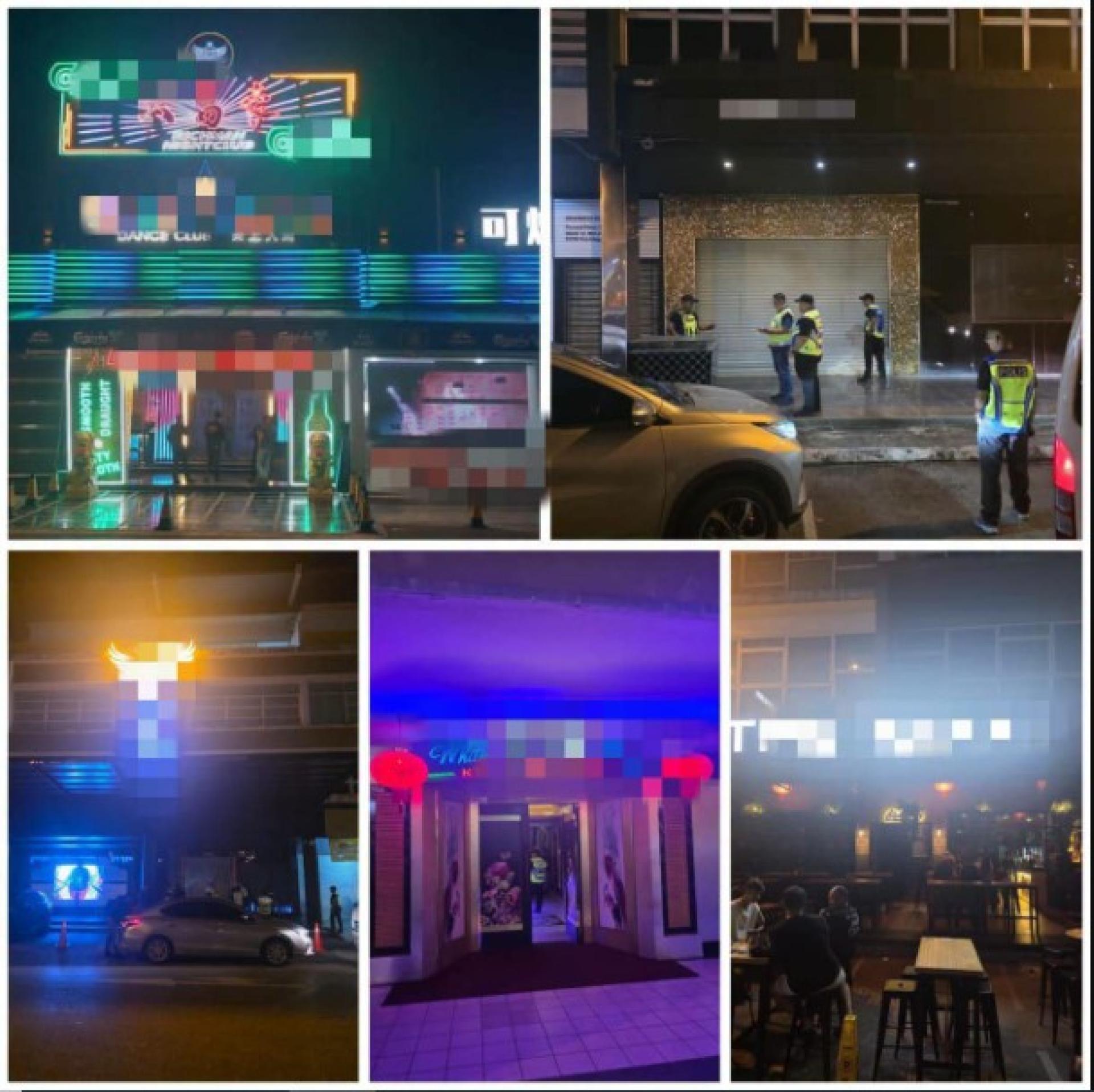 古晋刑事调查组D7小组展开“Ops Noda”及“Ops Pusat Hiburan”执法行动。
