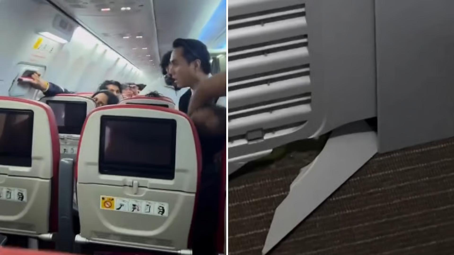 男乘客竟在万米高空踢碎紧急出口窗板，更企图强行开启紧急逃生门，险些酿成重大空难。